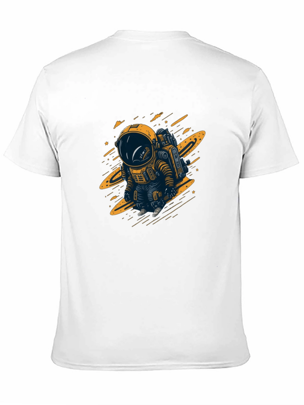 Astronaut Graphic T-Shirt - Black Cotton Tee