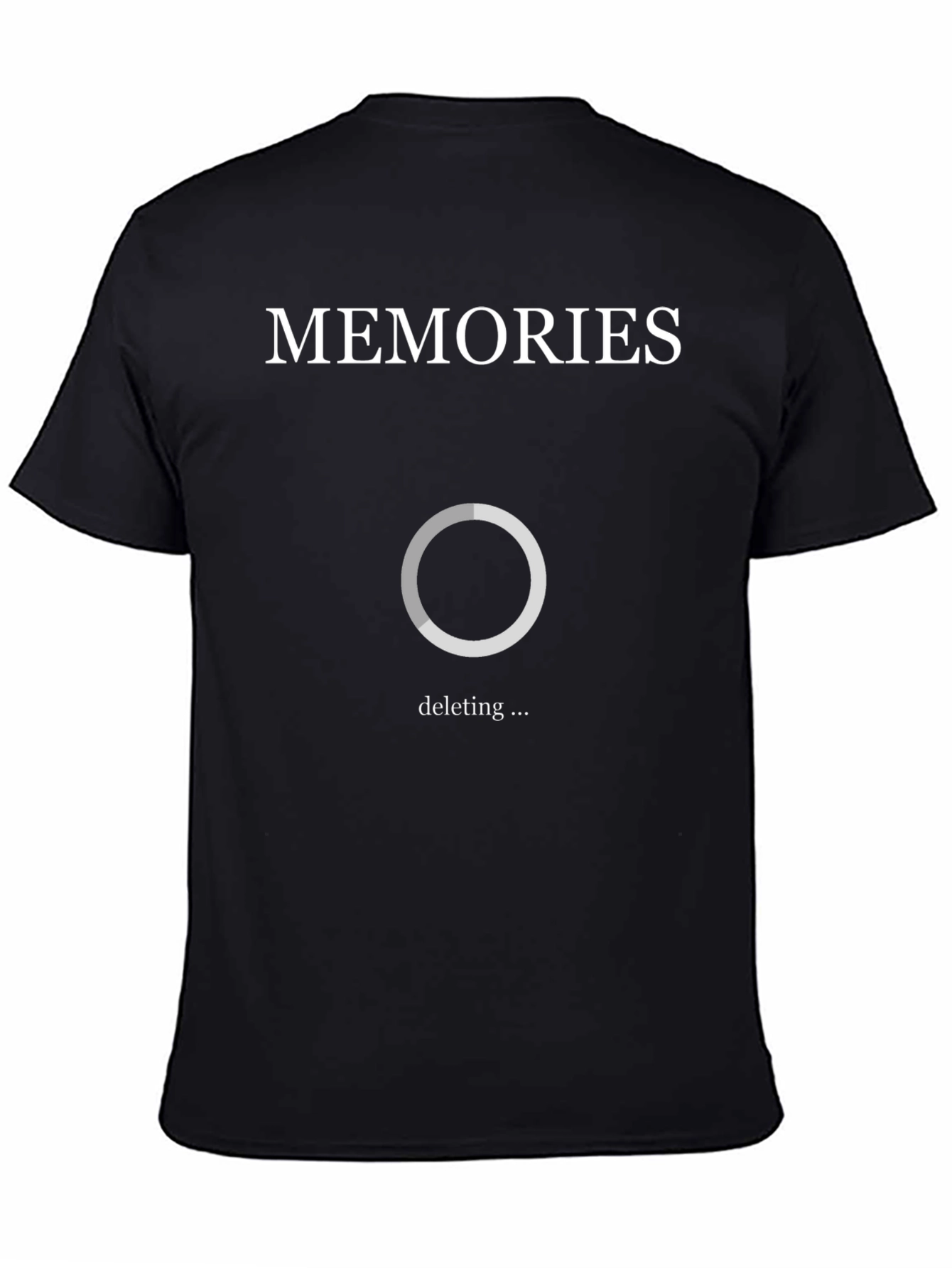 Memories Deleting Graphic Tee - Unique Novelty Shirt