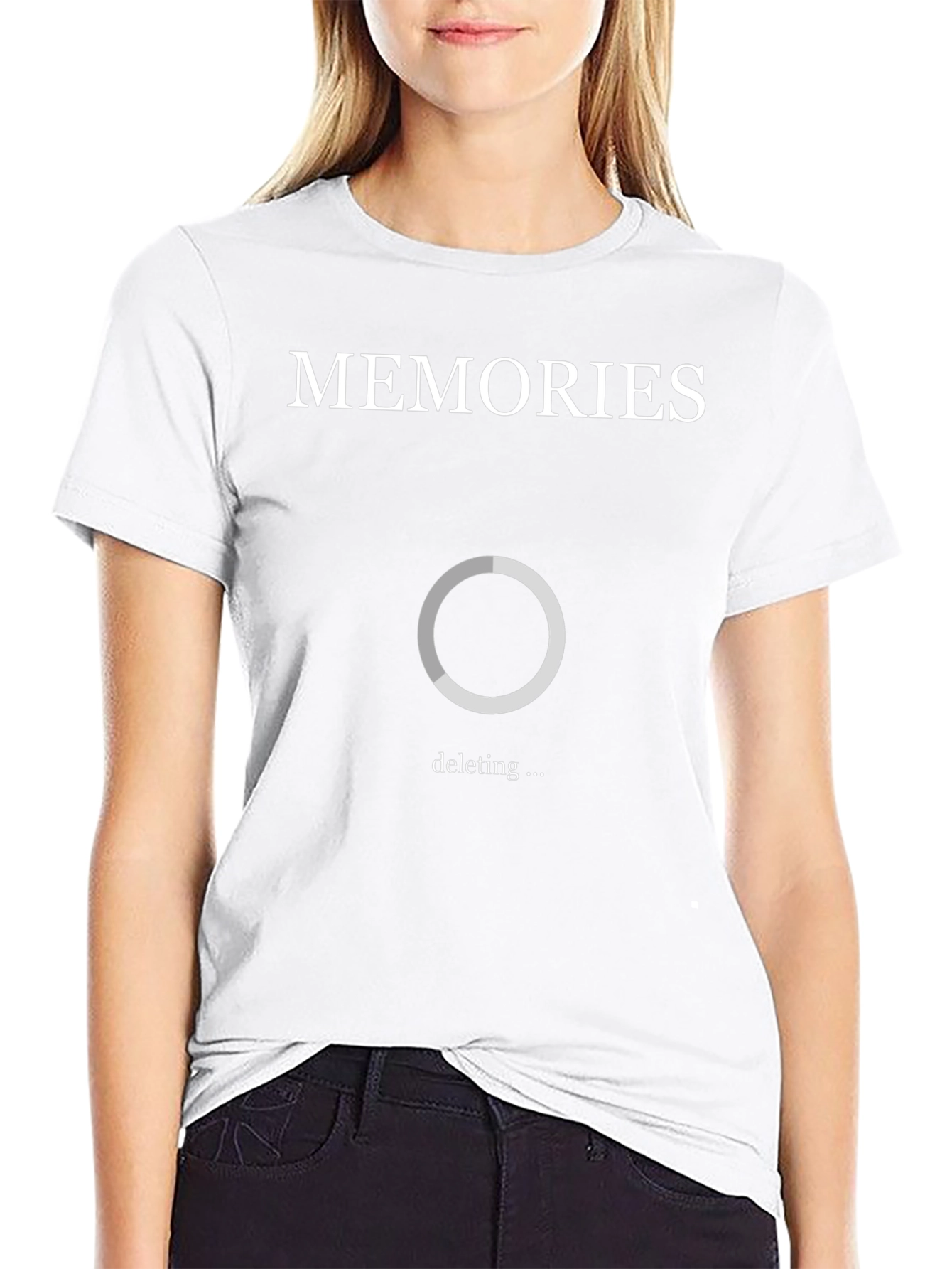 Memories Deleting Graphic Tee - Unique Novelty Shirt