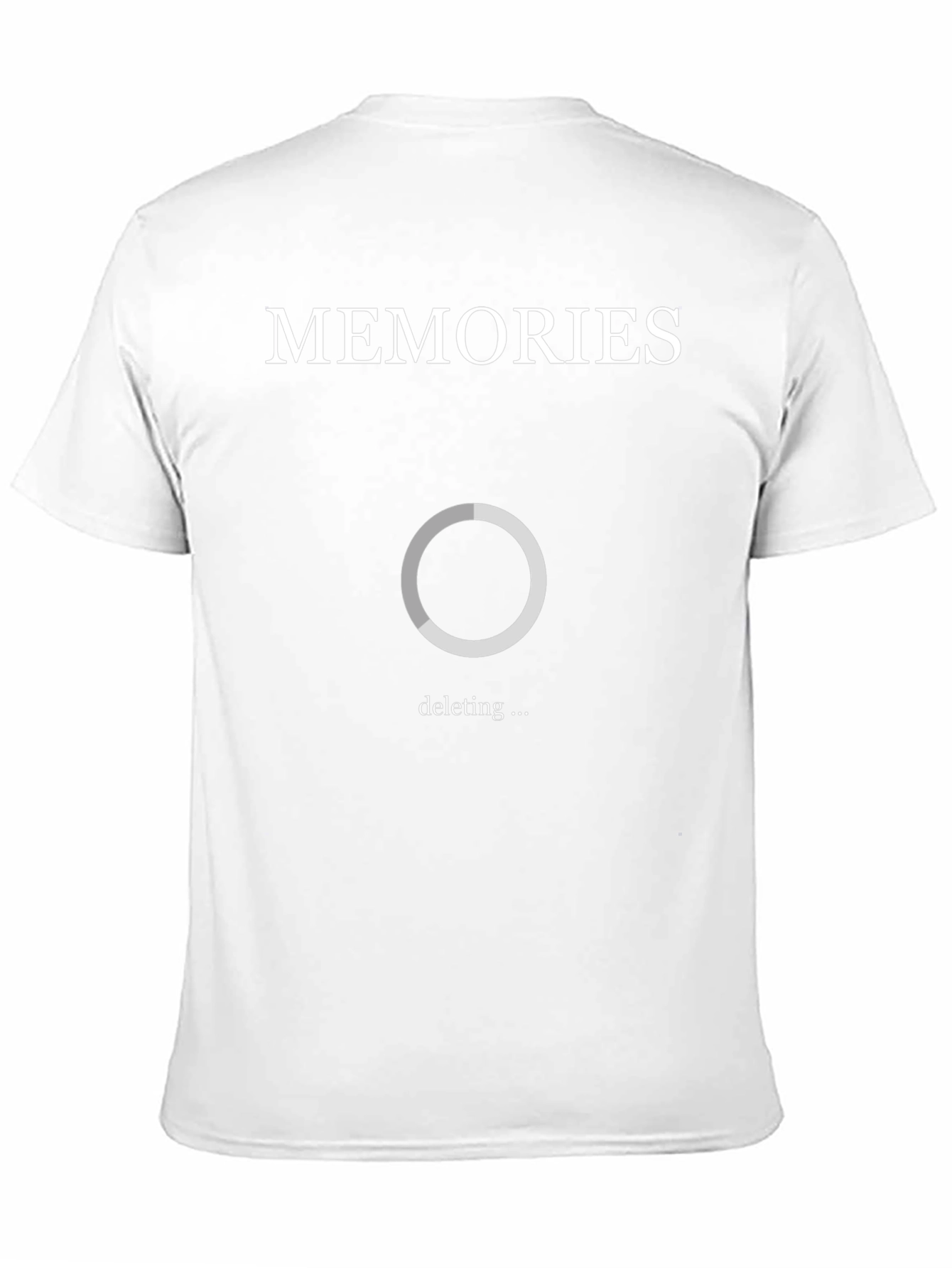 Memories Deleting Graphic Tee - Unique Novelty Shirt