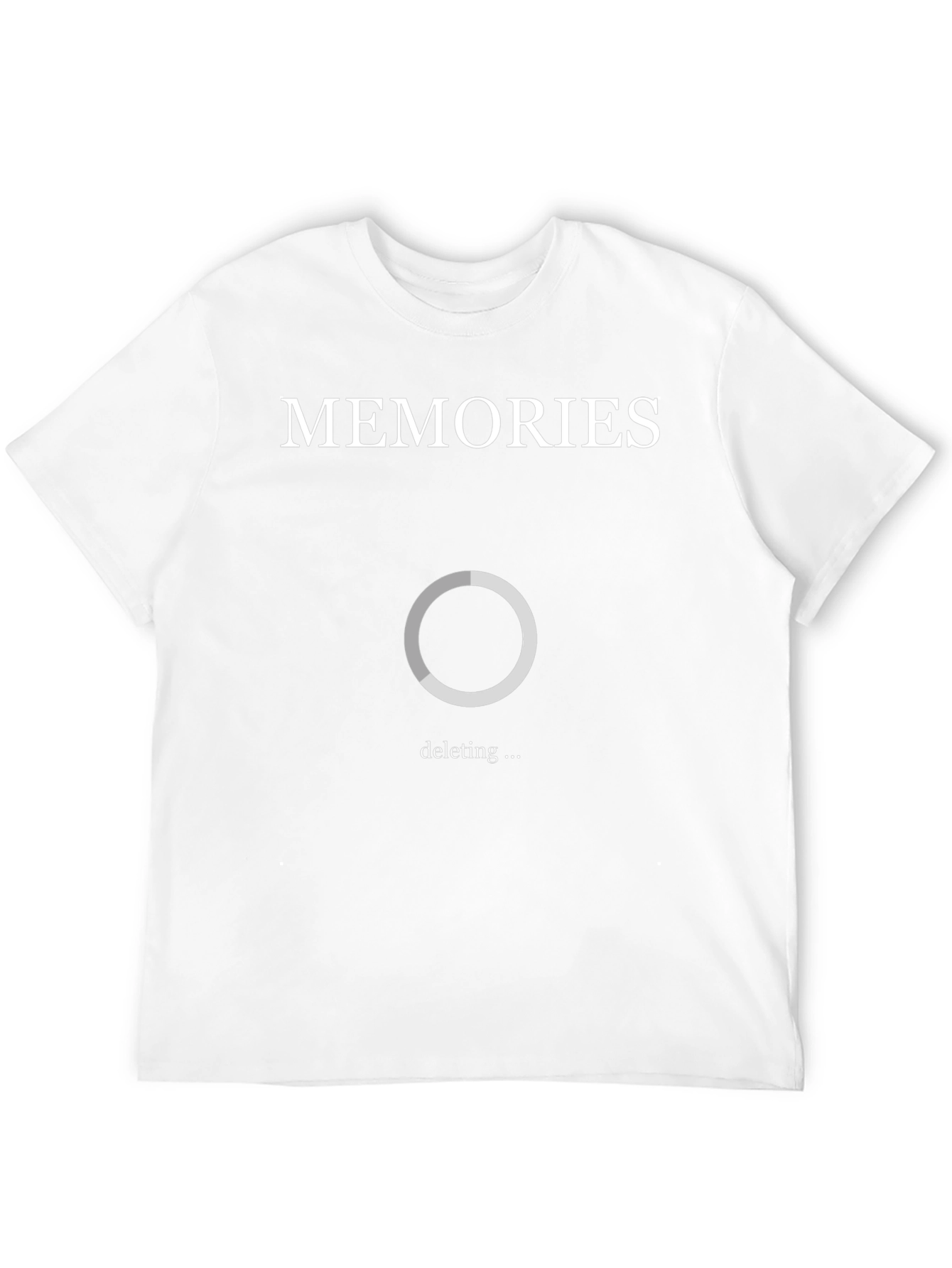 Memories Deleting Graphic Tee - Unique Novelty Shirt