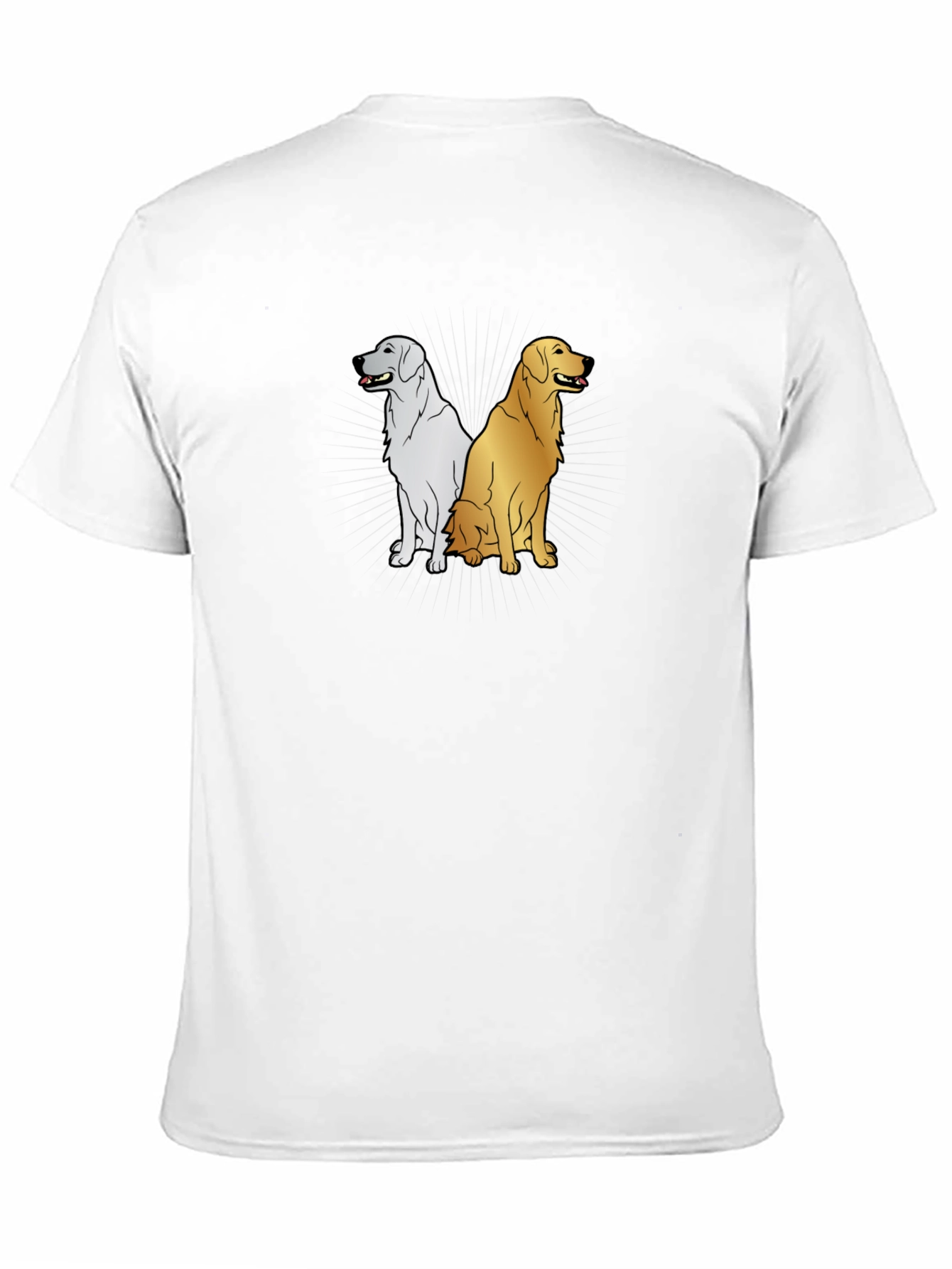 Dog Duo Graphic Tee - Black Casual T-Shirt