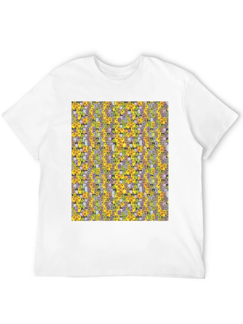 Cityscape Pattern T-Shirt
