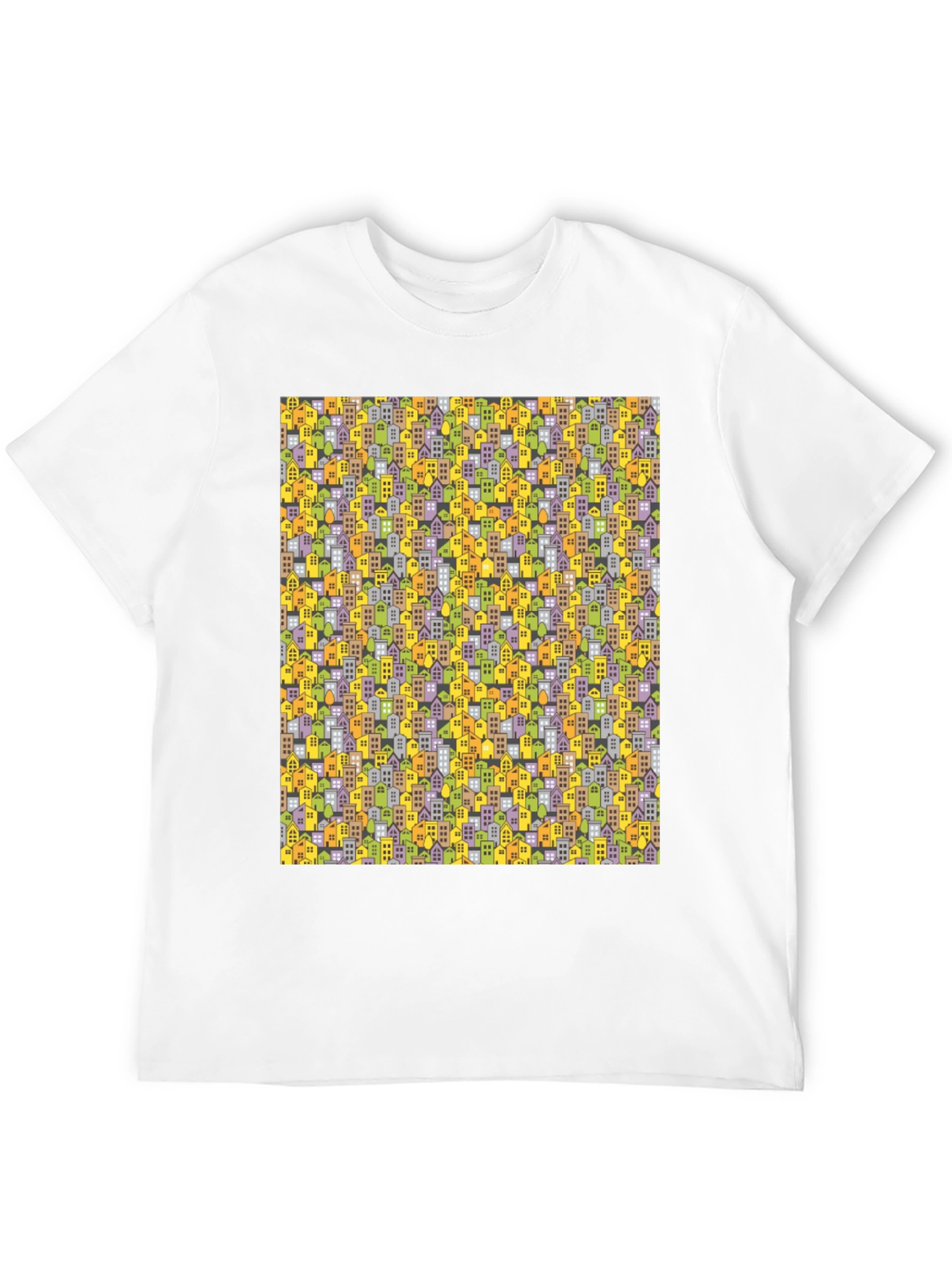 Cityscape Pattern T-Shirt