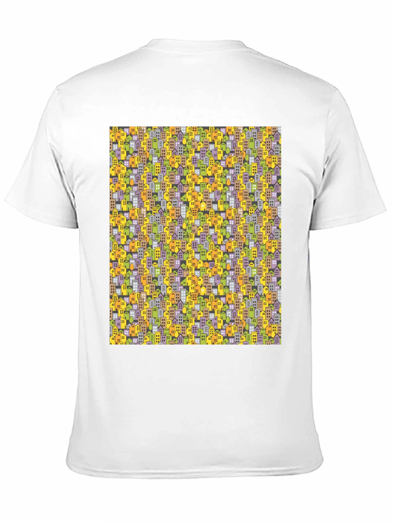 Cityscape Pattern T-Shirt