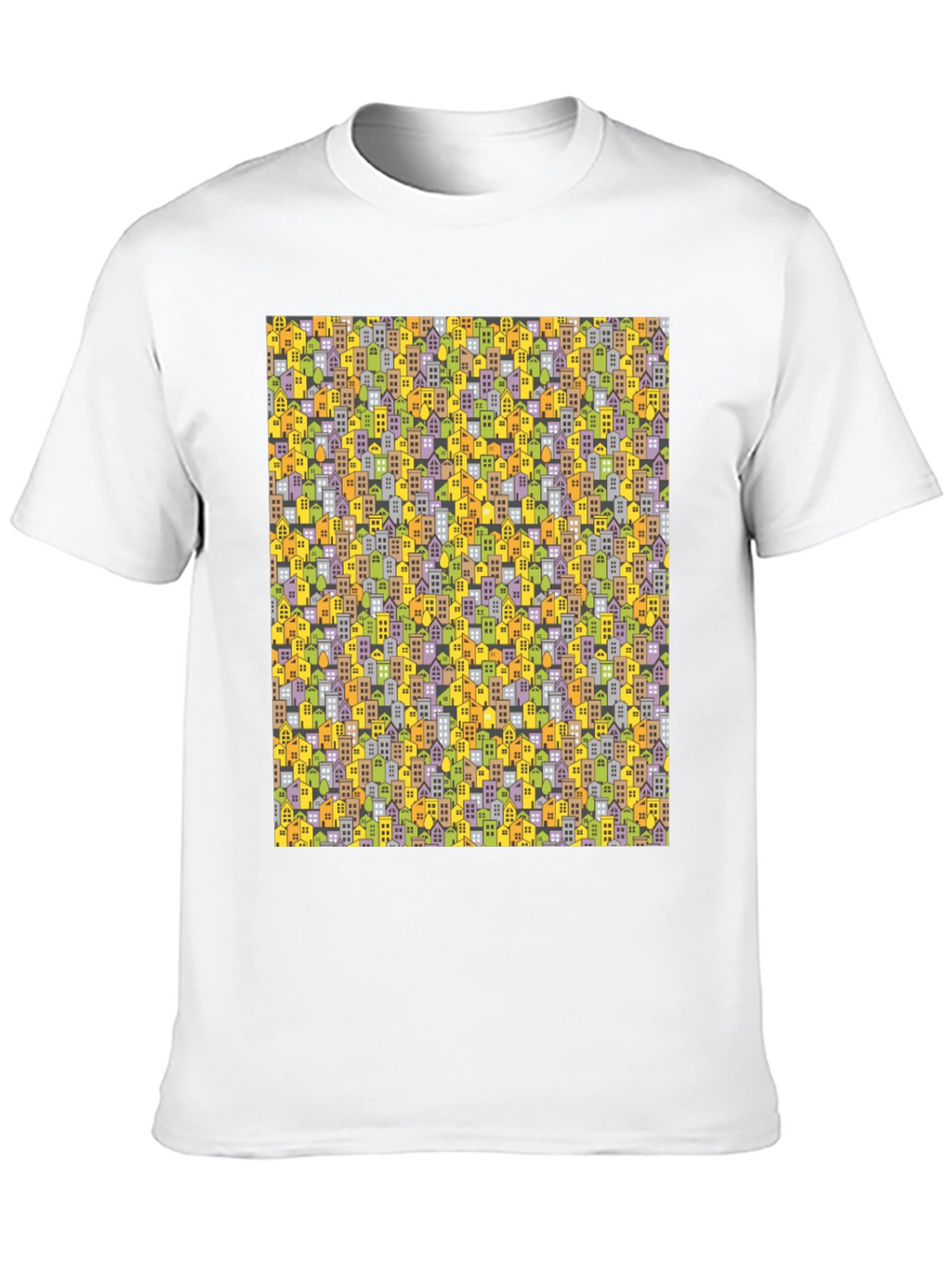 Cityscape Pattern T-Shirt