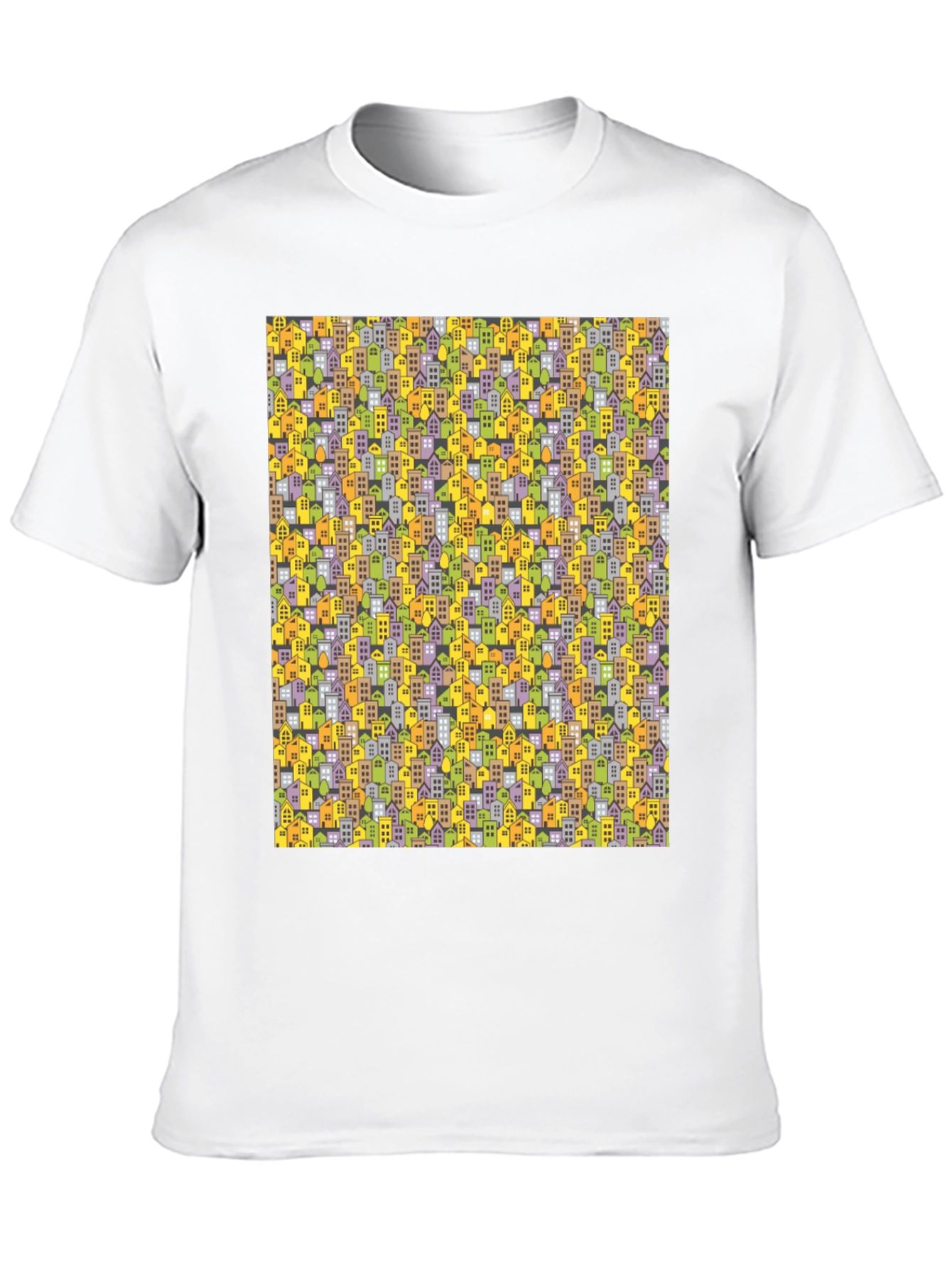 Cityscape Pattern T-Shirt
