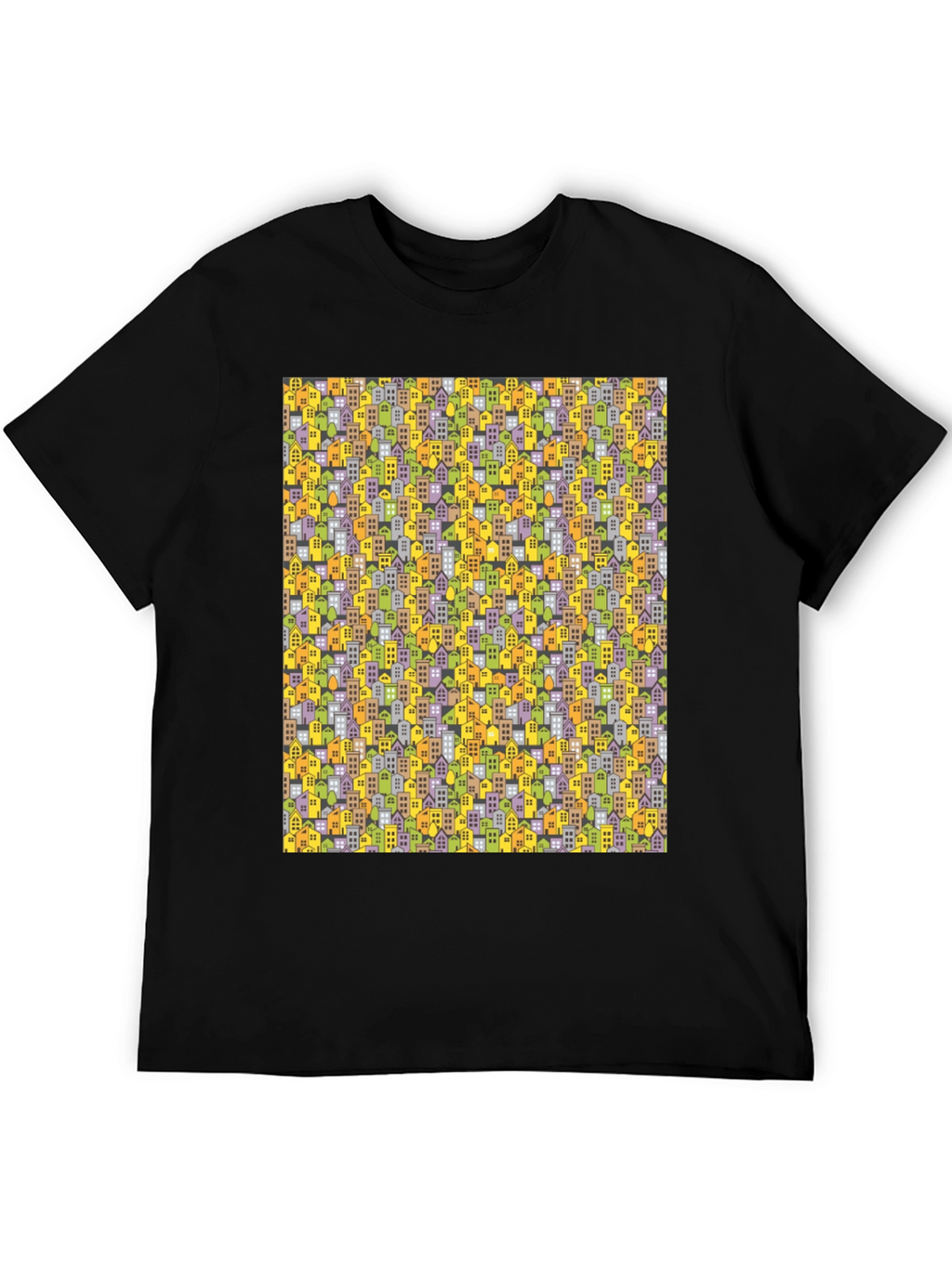 Cityscape Pattern T-Shirt