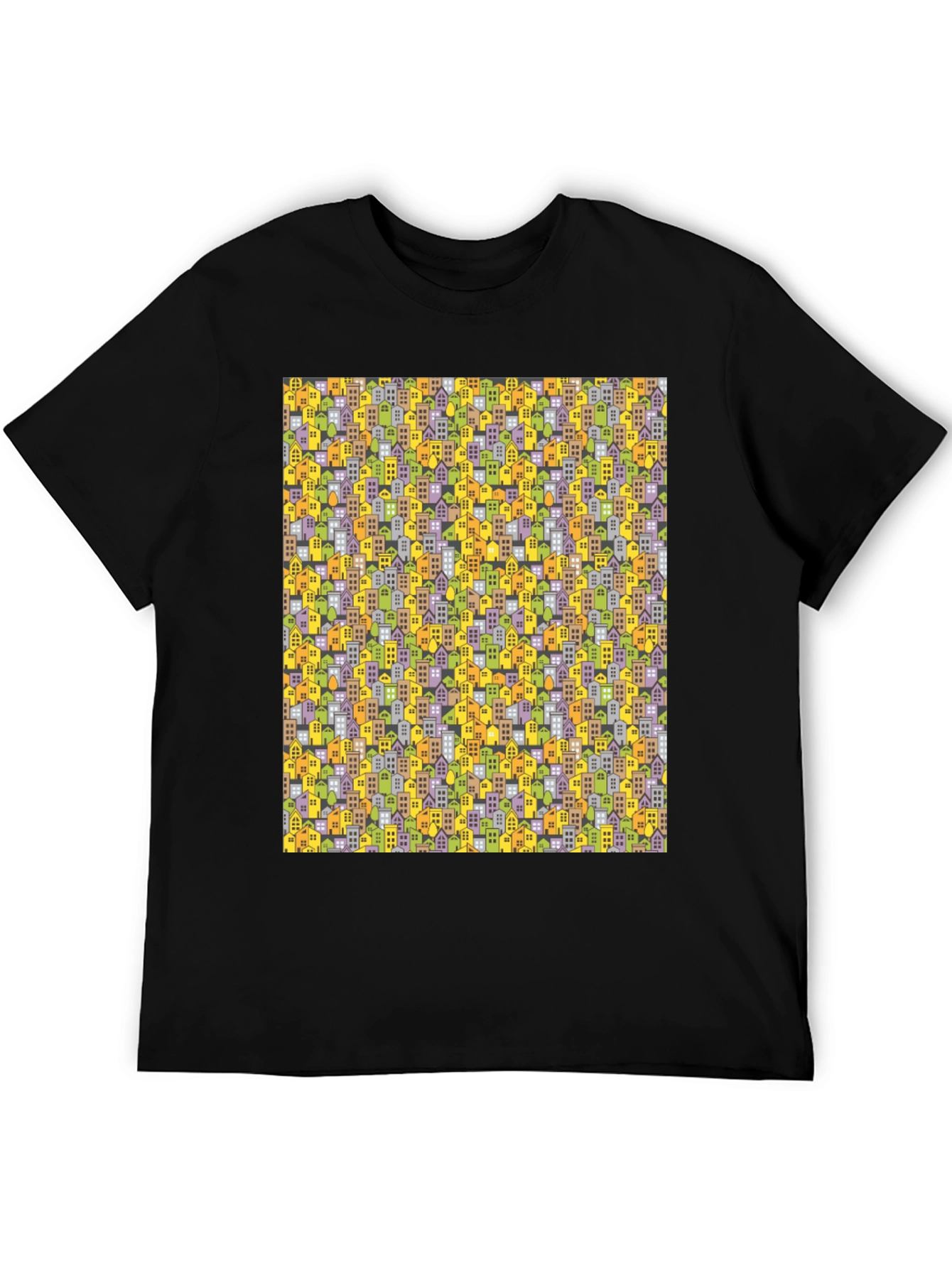 Cityscape Pattern T-Shirt
