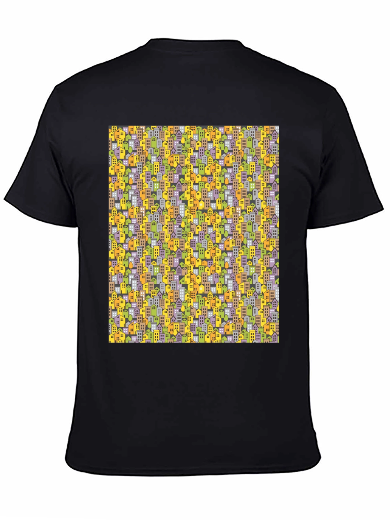 Cityscape Pattern T-Shirt