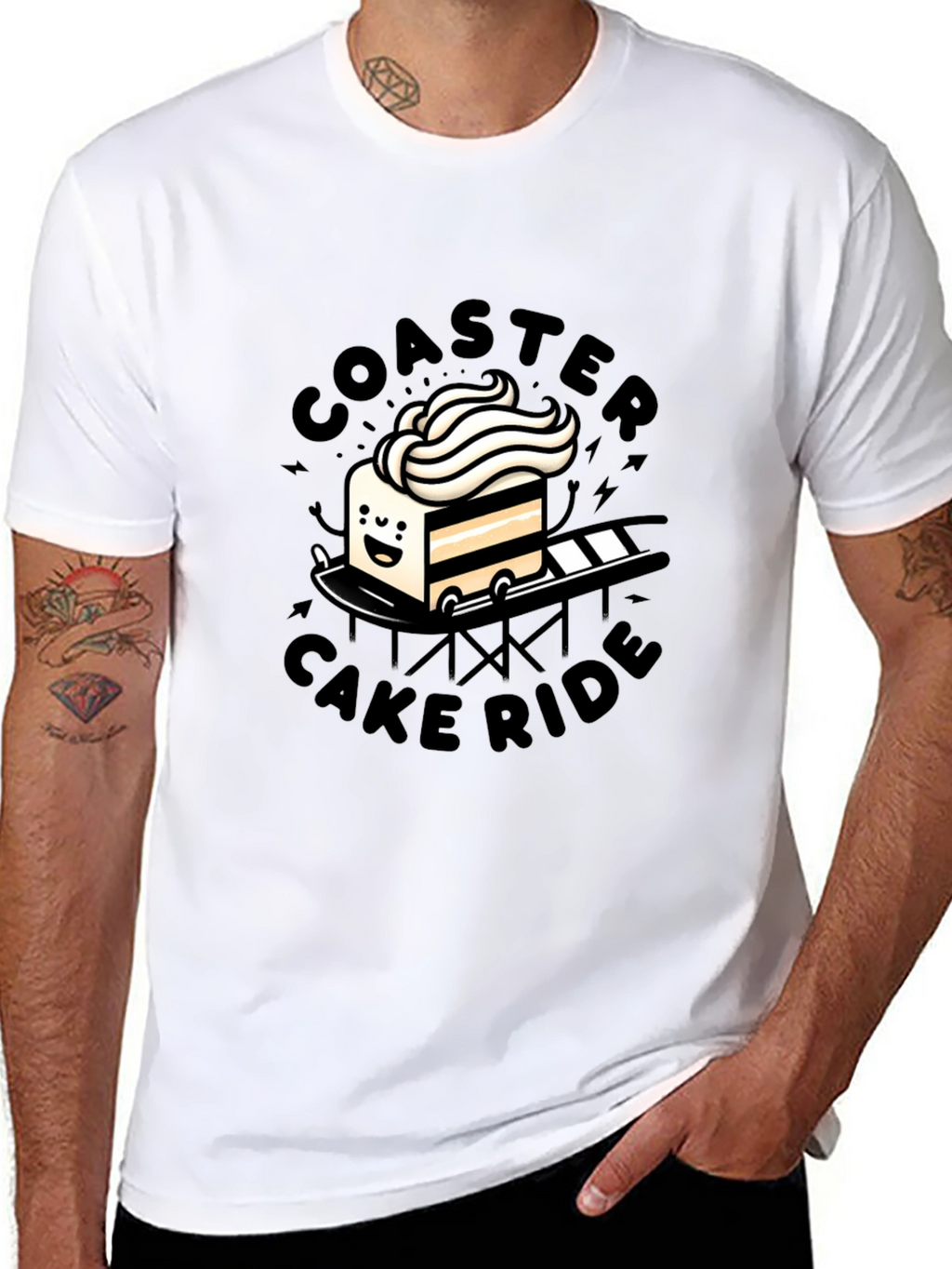 Coaster Cake Ride Graphic Tee