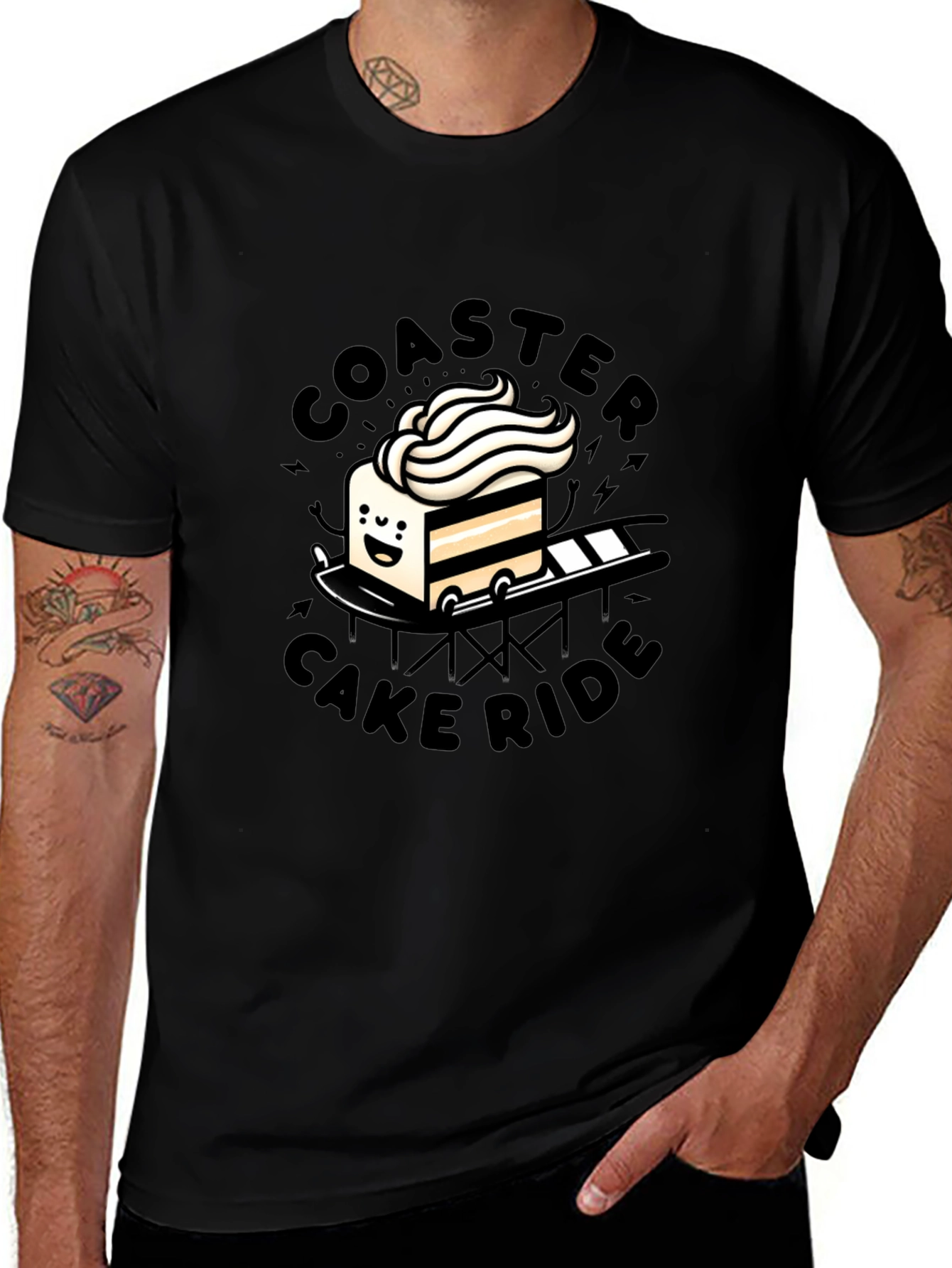 Coaster Cake Ride Graphic Tee