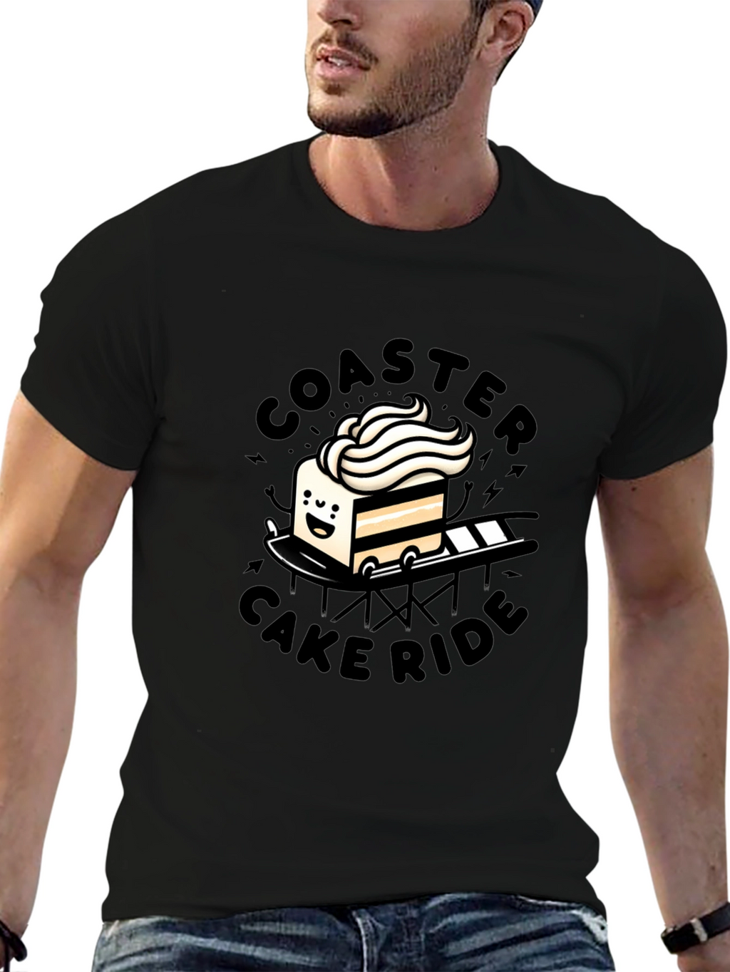 Coaster Cake Ride Graphic Tee