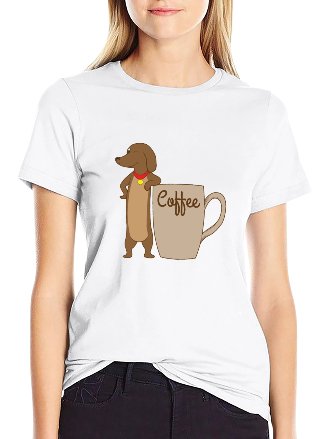 Coffee Lover Dachshund Graphic Tee