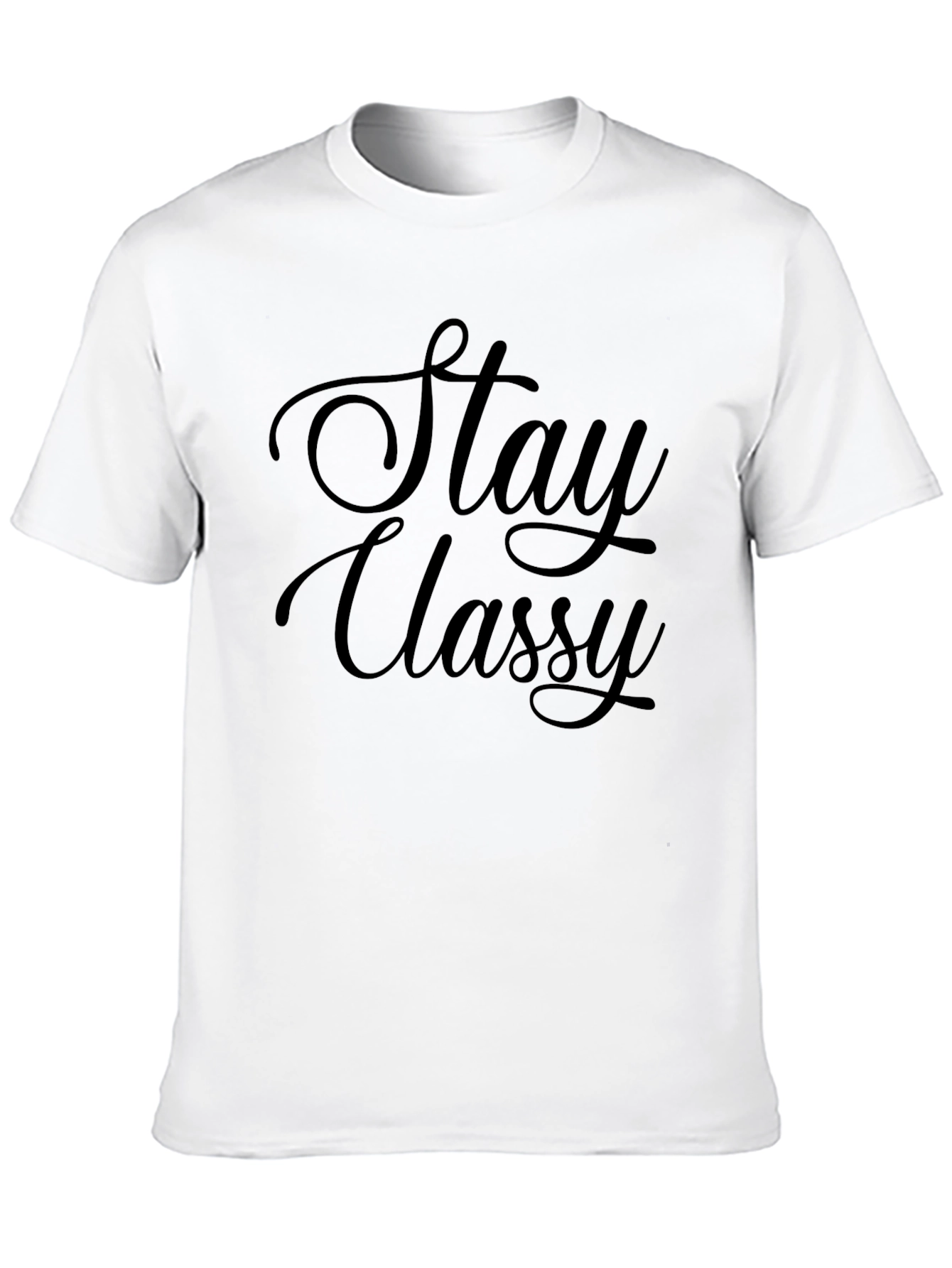 Stay Classy Black T-Shirt - Stylish Graphic Tee