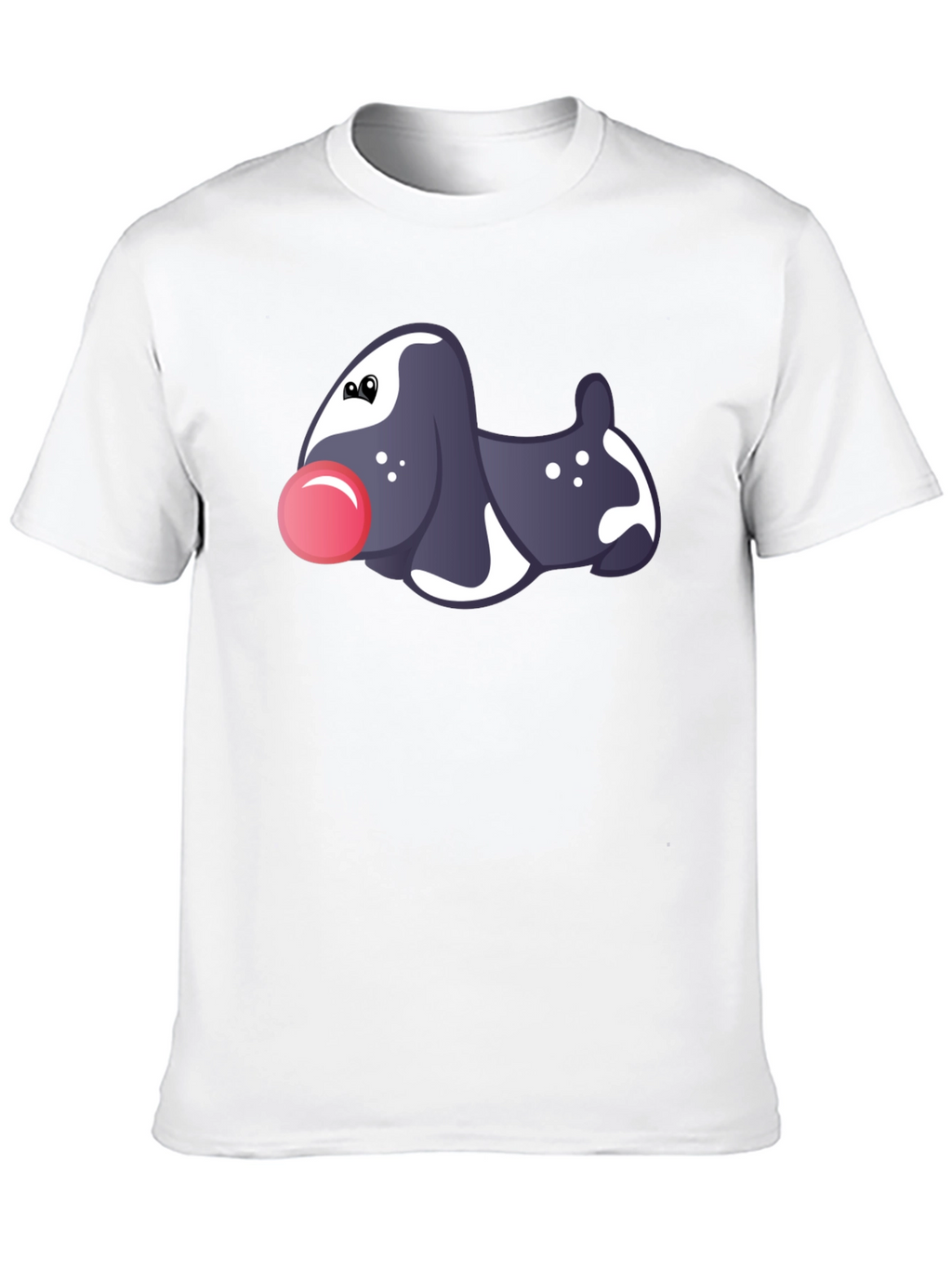 Novelty Dog Graphic Black T-Shirt