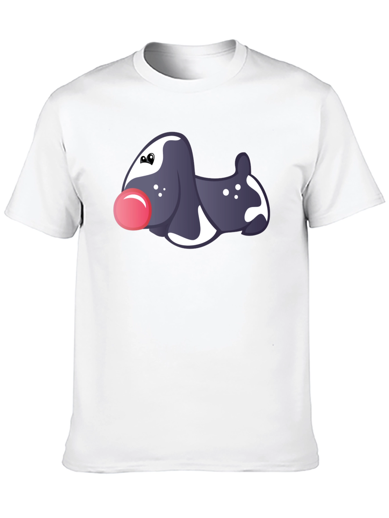 Novelty Dog Graphic Black T-Shirt
