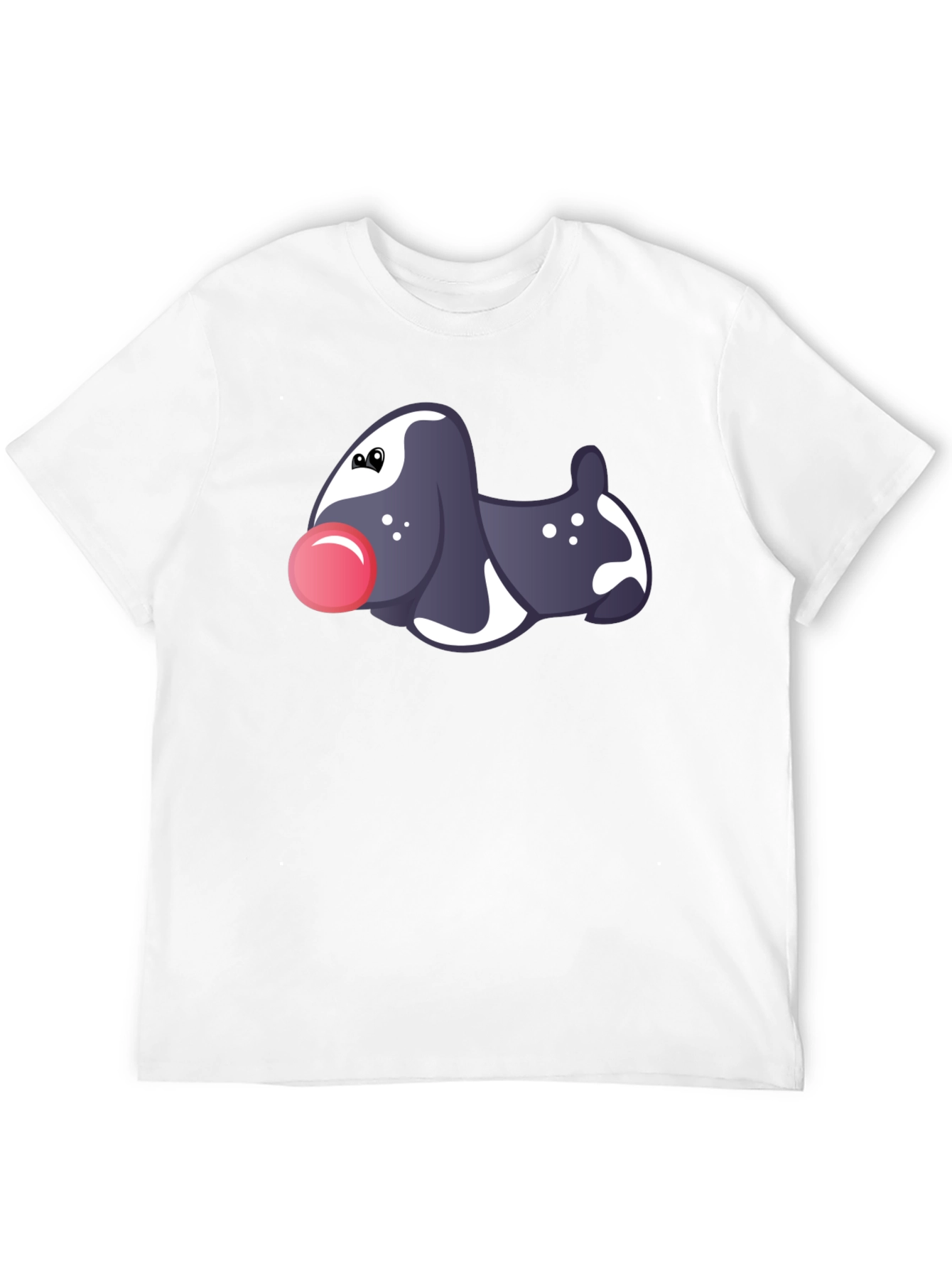 Novelty Dog Graphic Black T-Shirt