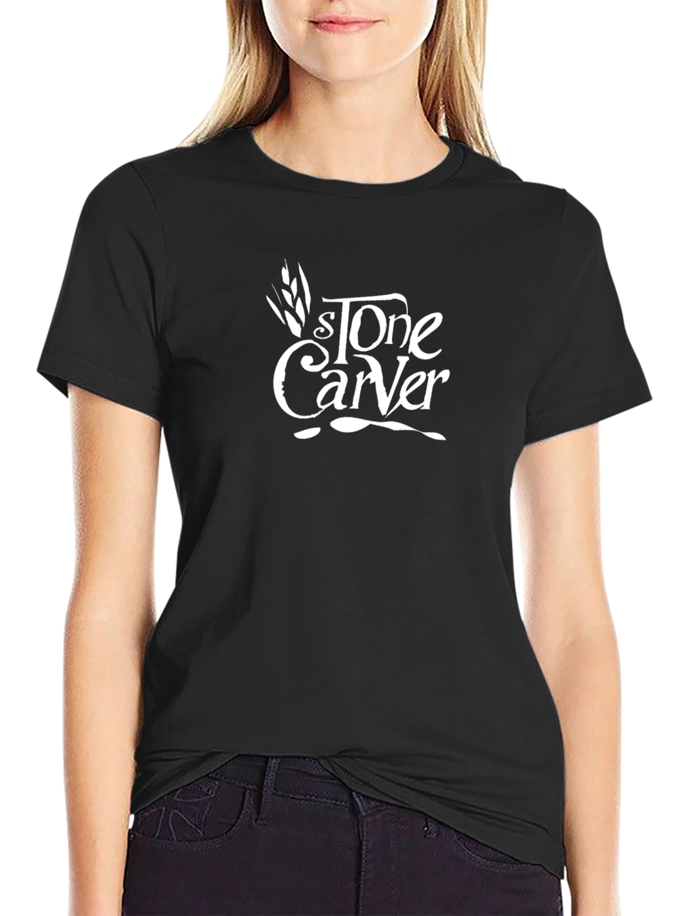 Stone Carver Black Graphic Tee - Stylish & Comfortable
