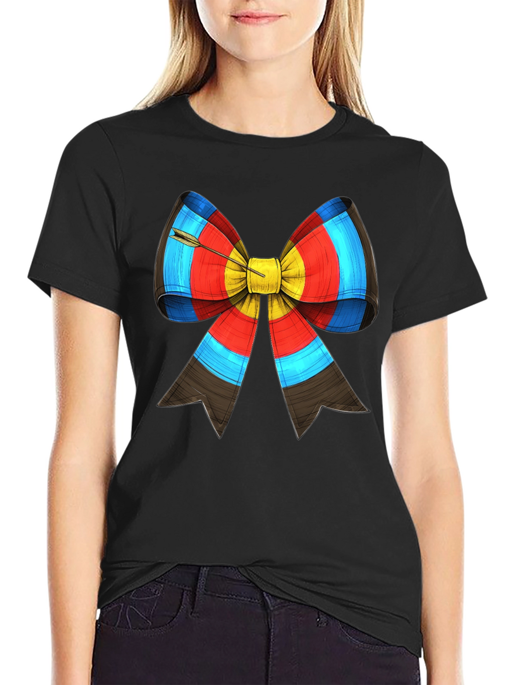 Archery Target Bow Arrow Graphic Tee