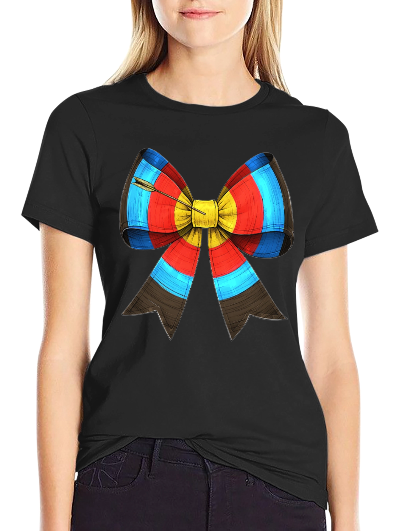 Archery Target Bow Arrow Graphic Tee