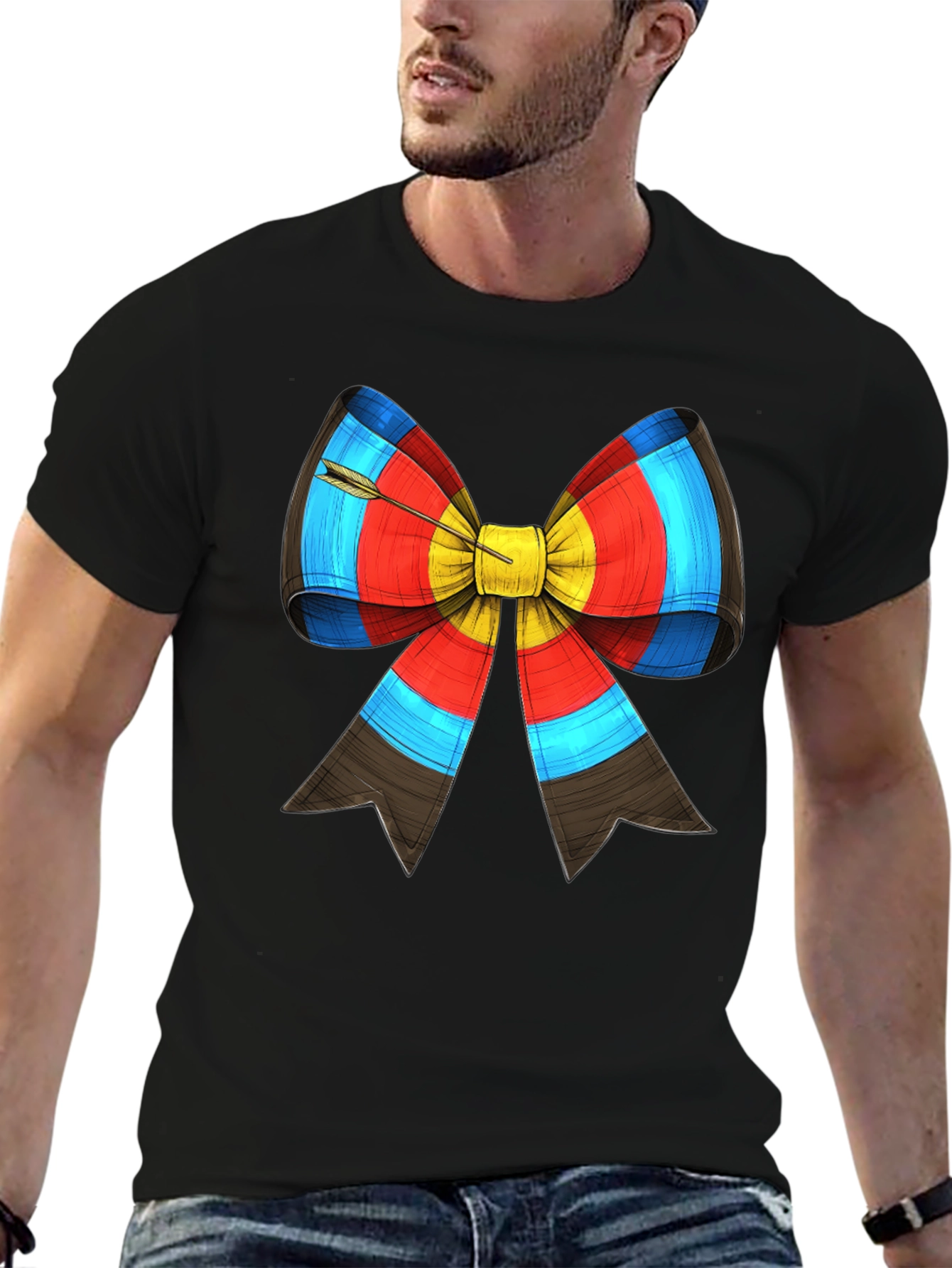 Archery Target Bow Arrow Graphic Tee