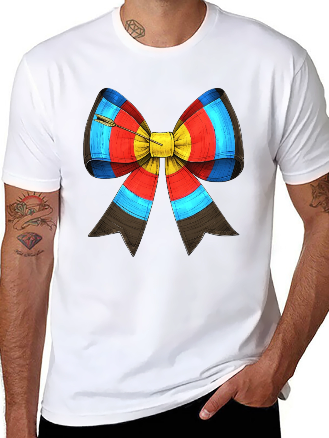 Archery Target Bow Arrow Graphic Tee