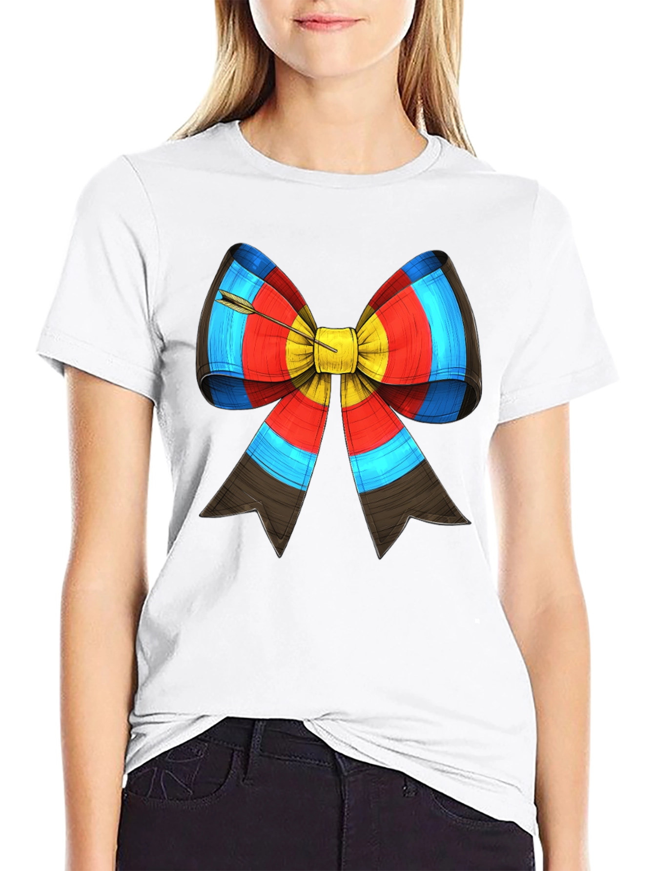 Archery Target Bow Arrow Graphic Tee