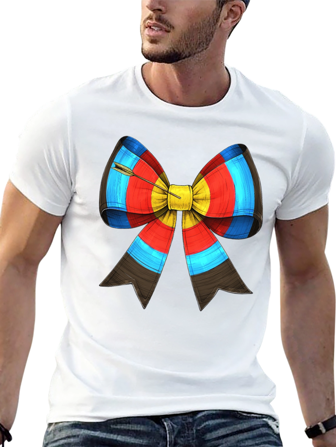 Archery Target Bow Arrow Graphic Tee