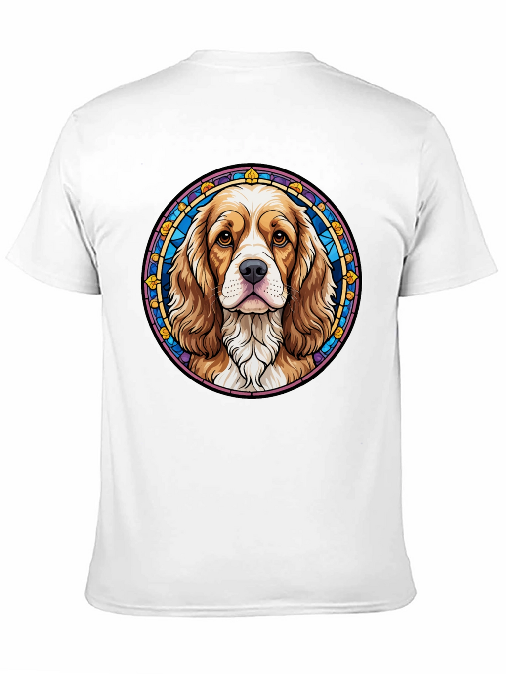 Dog Portrait Graphic Tee - Black