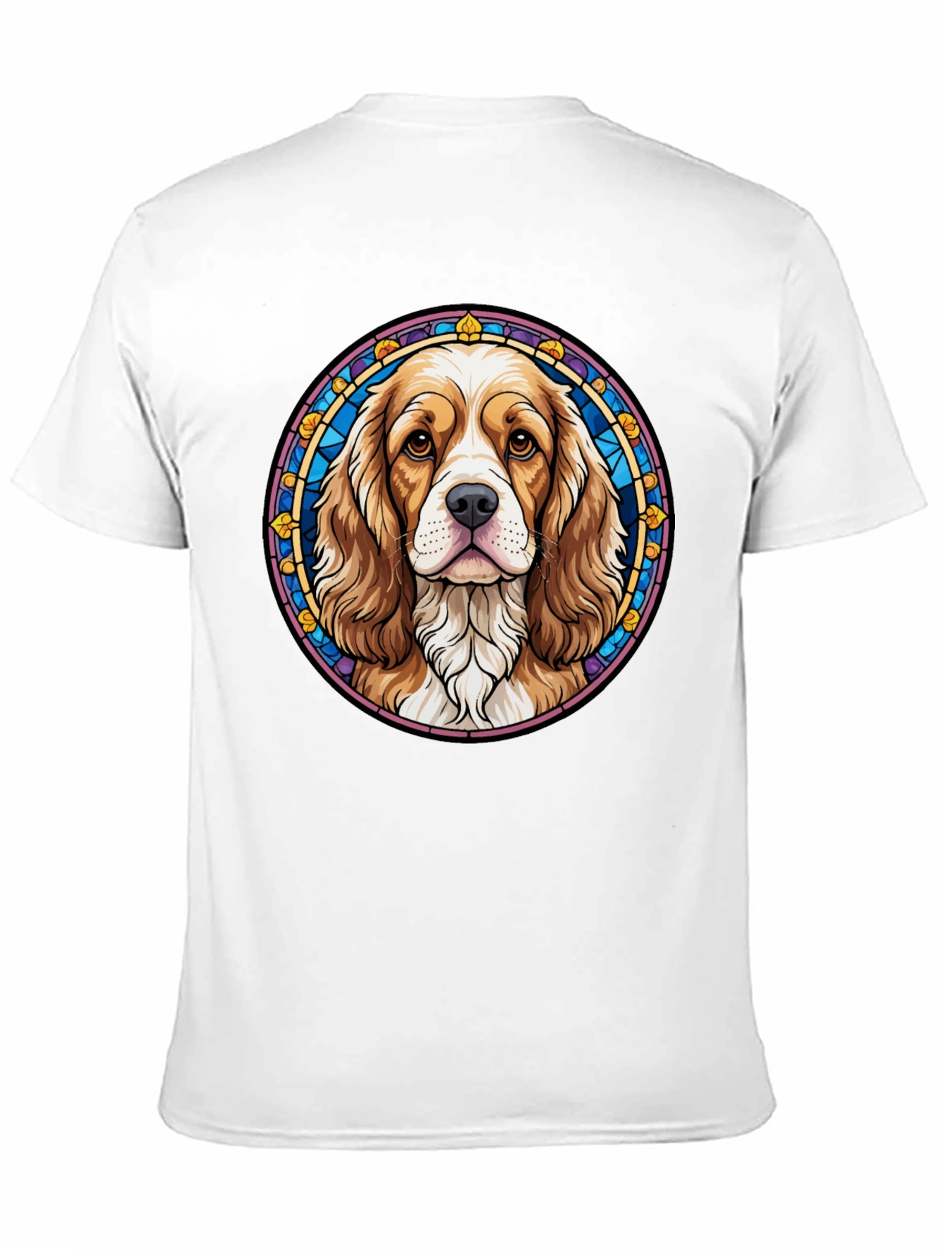 Dog Portrait Graphic Tee - Black