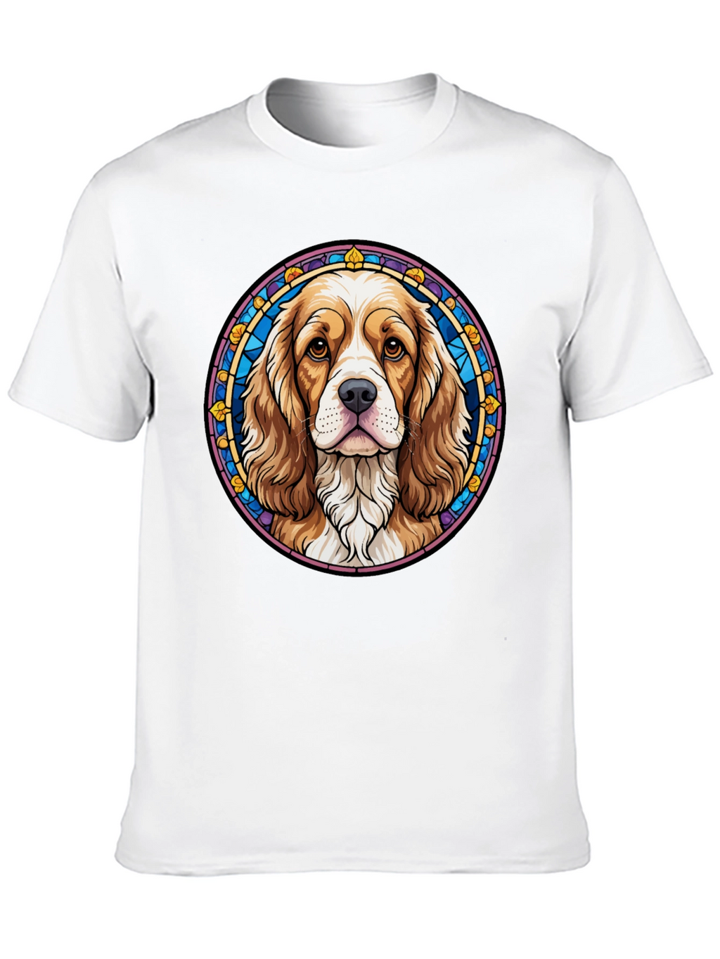 Dog Portrait Graphic Tee - Black