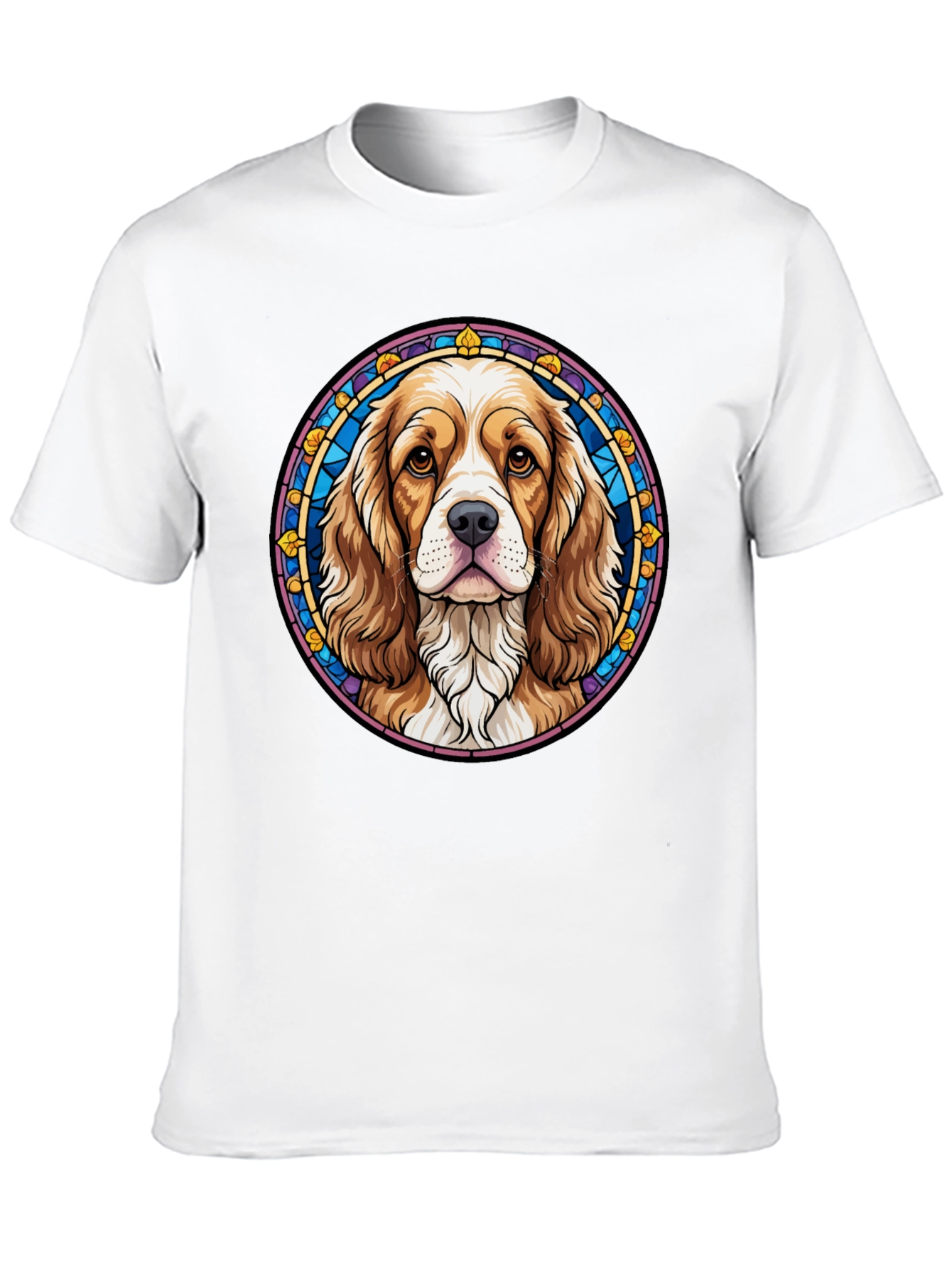 Dog Portrait Graphic Tee - Black