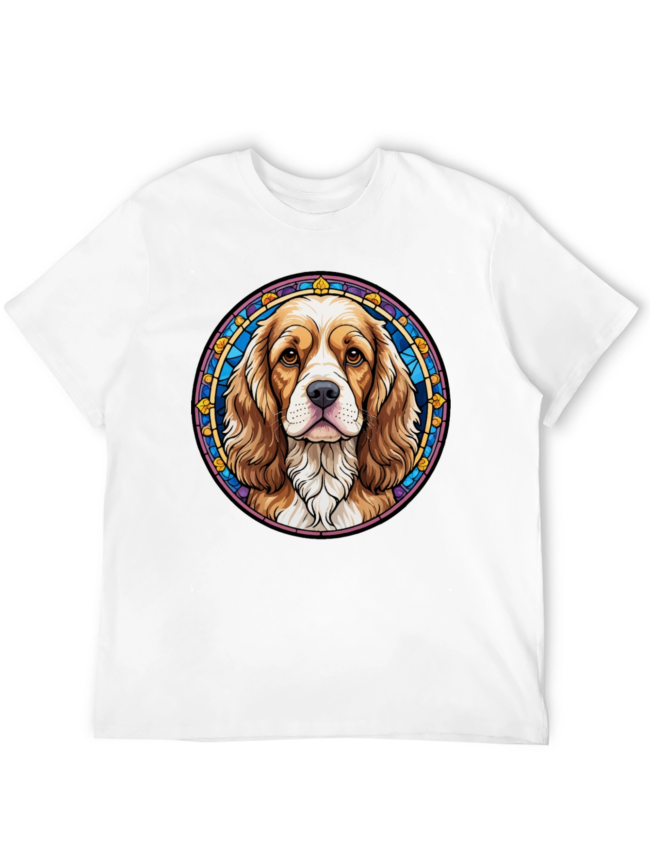 Dog Portrait Graphic Tee - Black