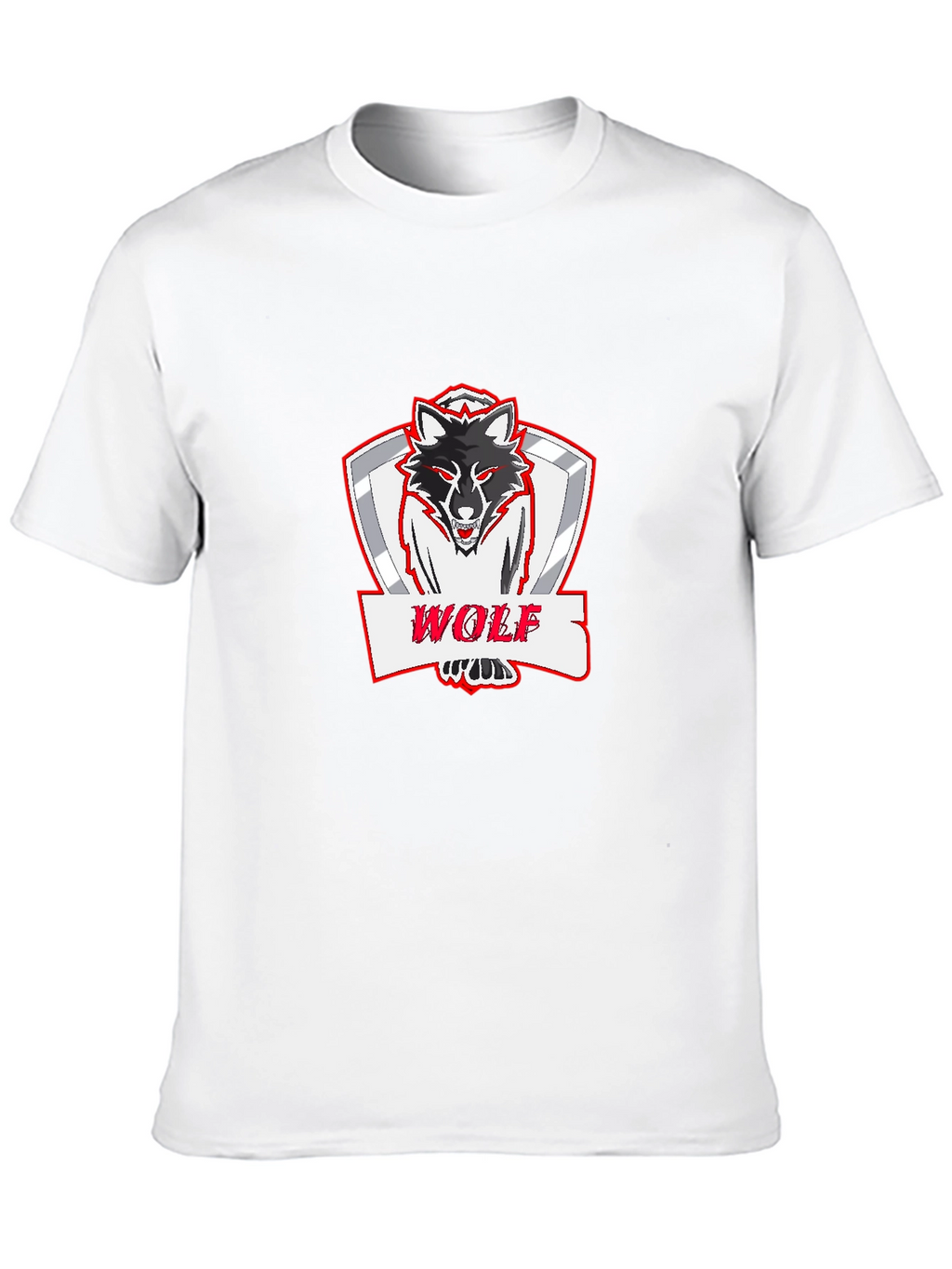 Bold Wolf Graphic Print Black T-Shirt