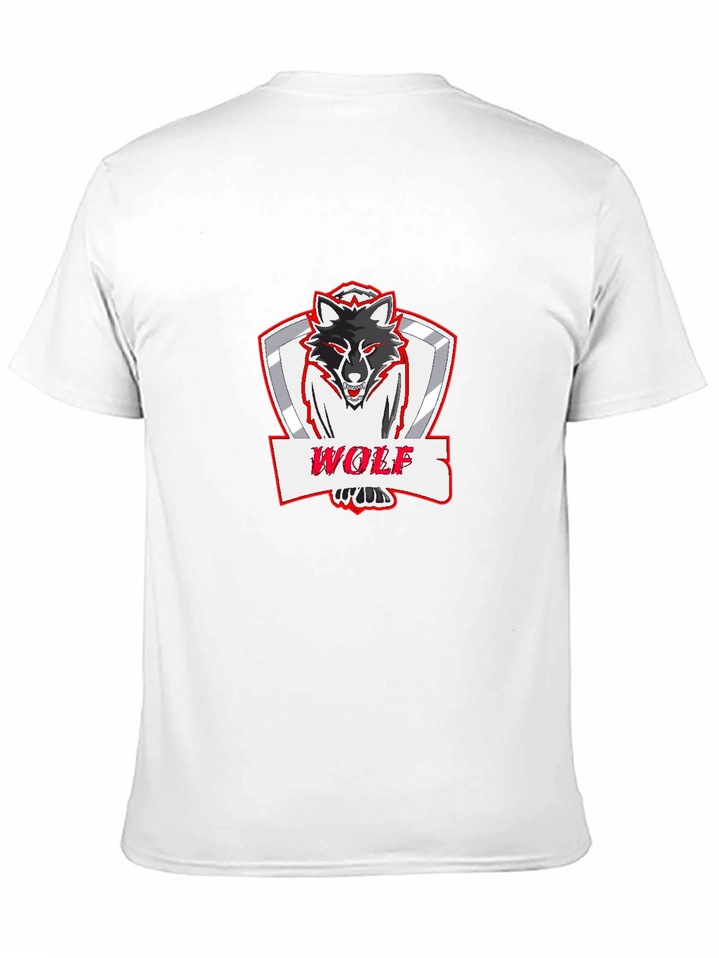 Bold Wolf Graphic Print Black T-Shirt