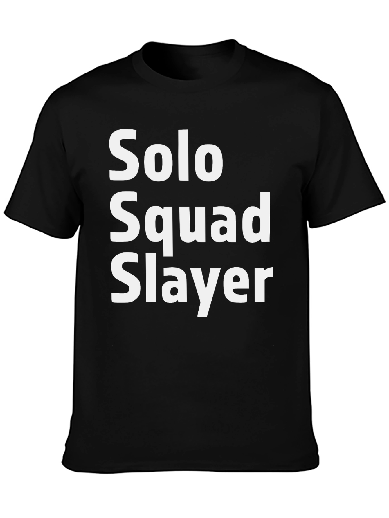 Solo Squad Slayer Graphic Tee - Black Cotton T-Shirt