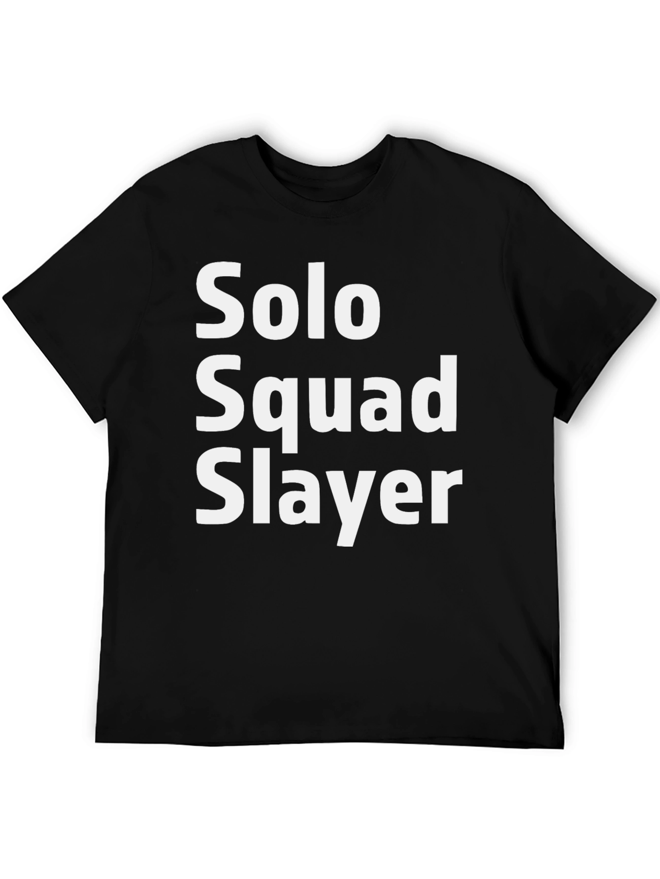 Solo Squad Slayer Graphic Tee - Black Cotton T-Shirt