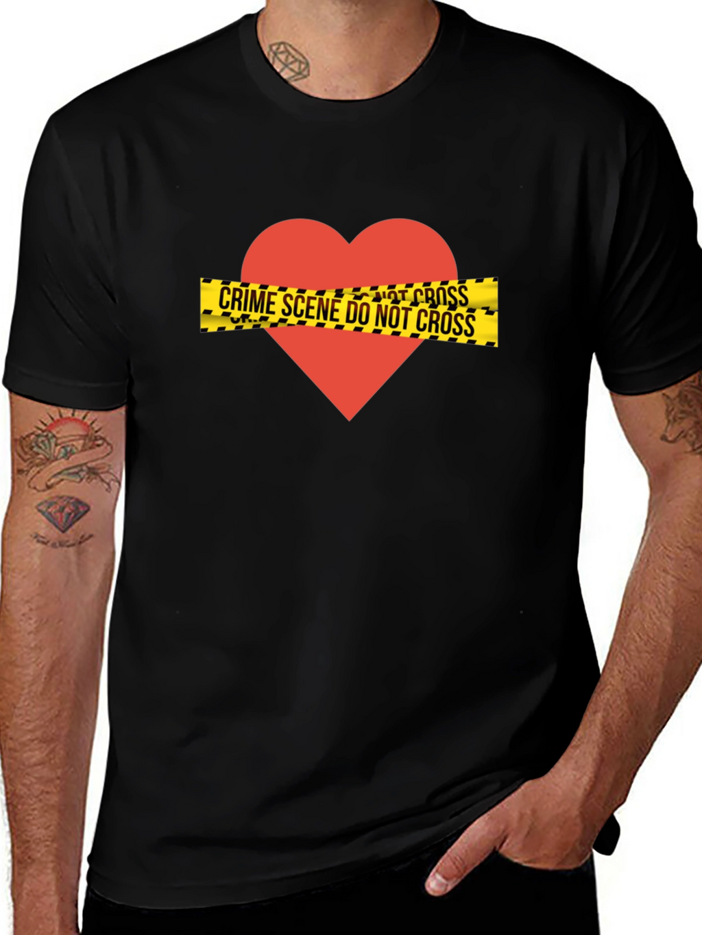 Crime Scene Heartbreak T-Shirt