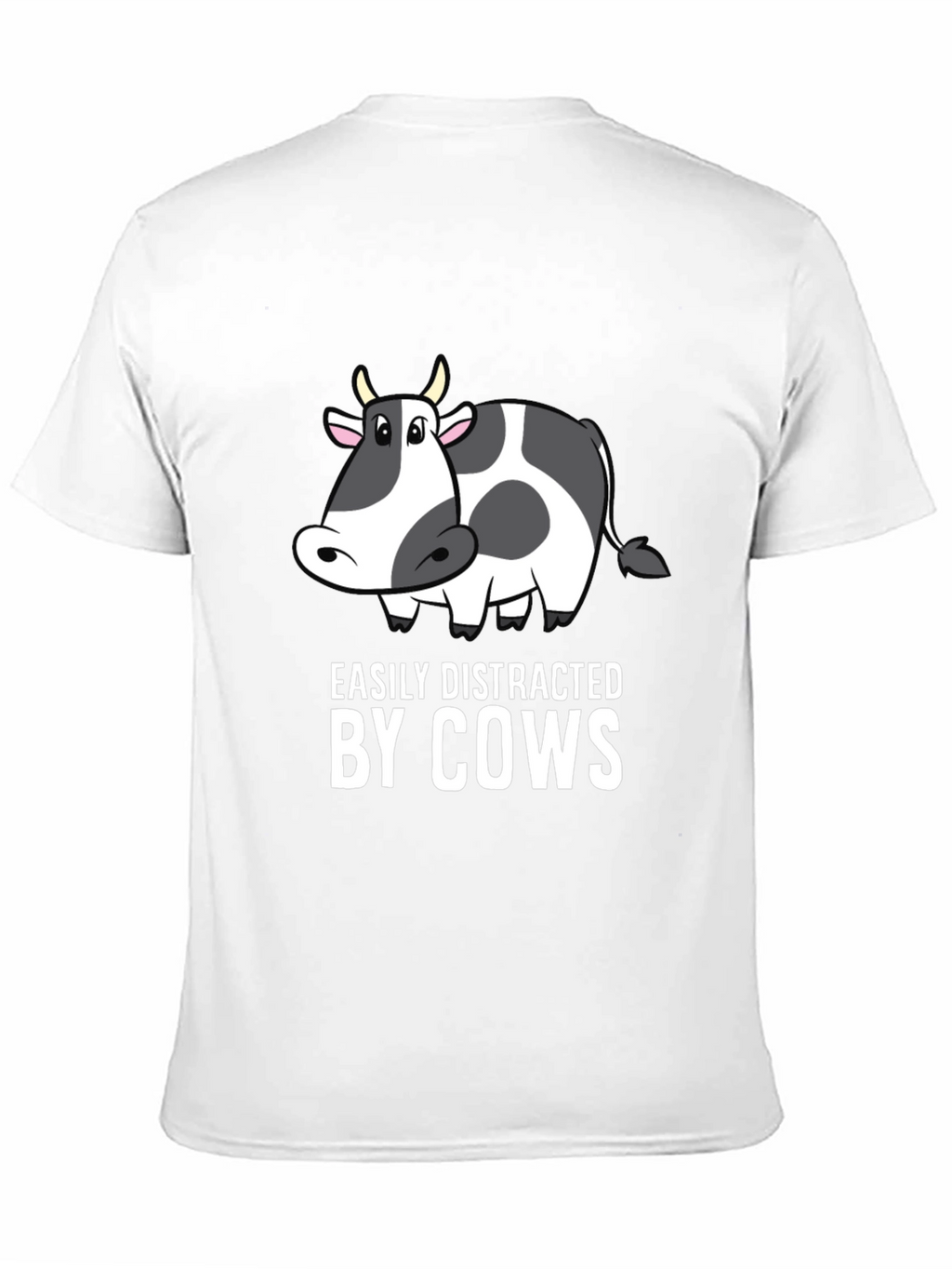 Easily Distracted by Cows Black T-Shirt