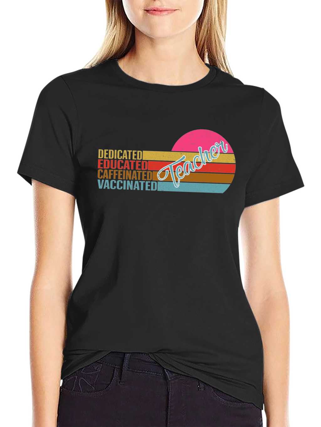 Dedicated Teacher Graphic T-Shirt