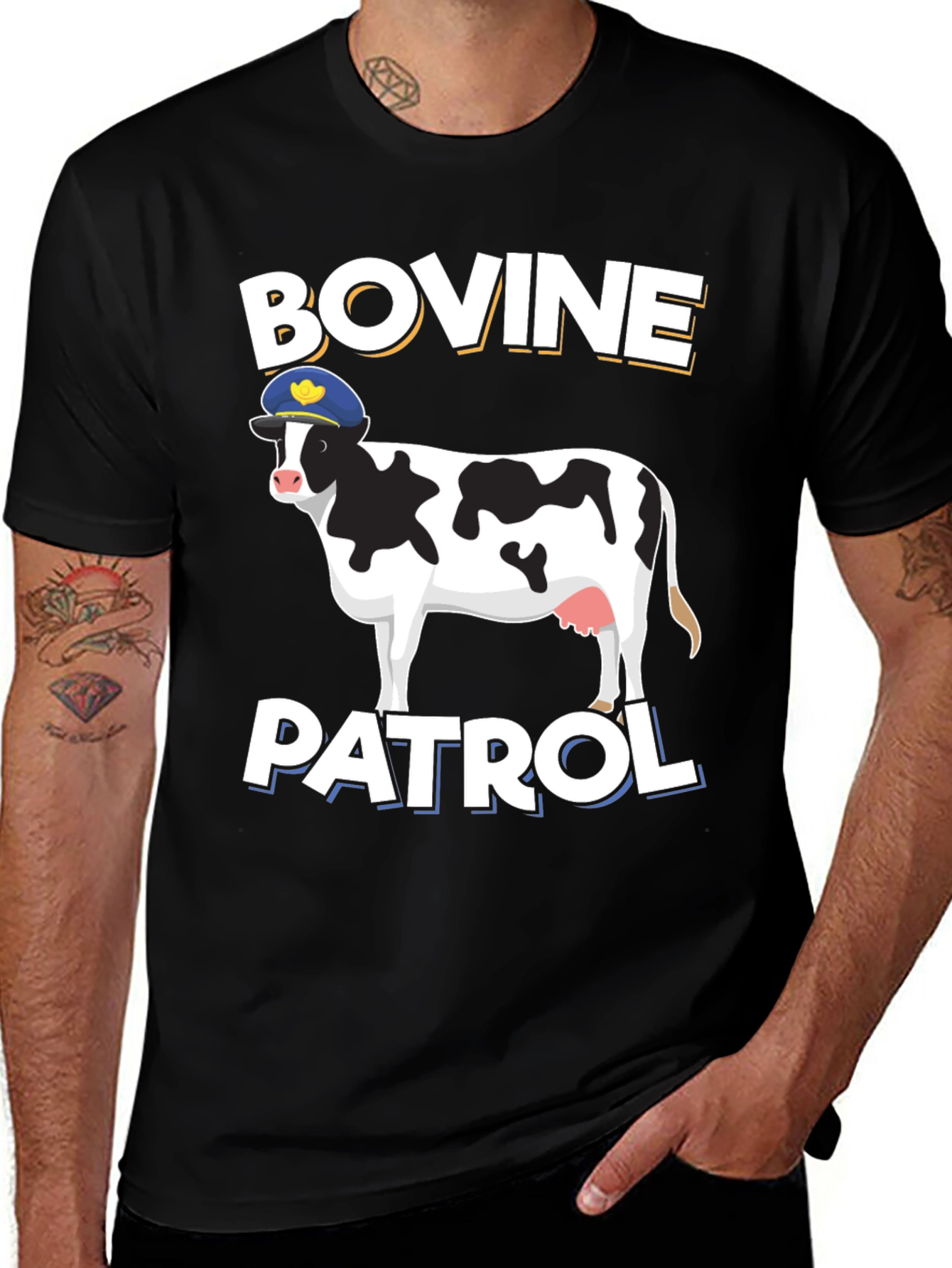Bovine Patrol Graphic T-Shirt