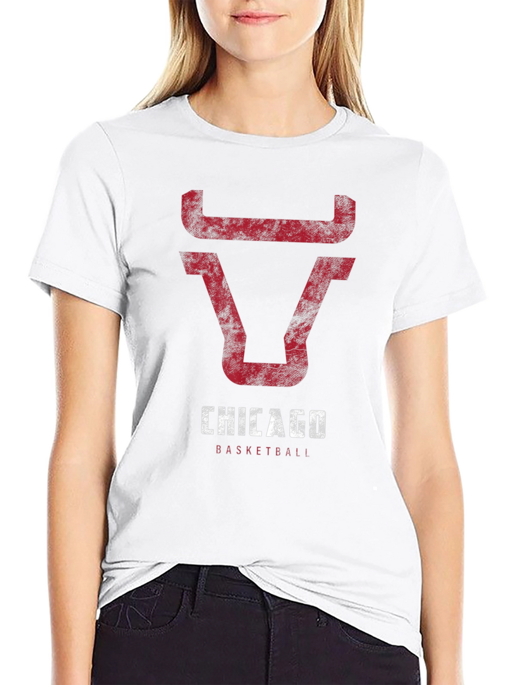 Chicago Basketball Bull T-Shirt - Black