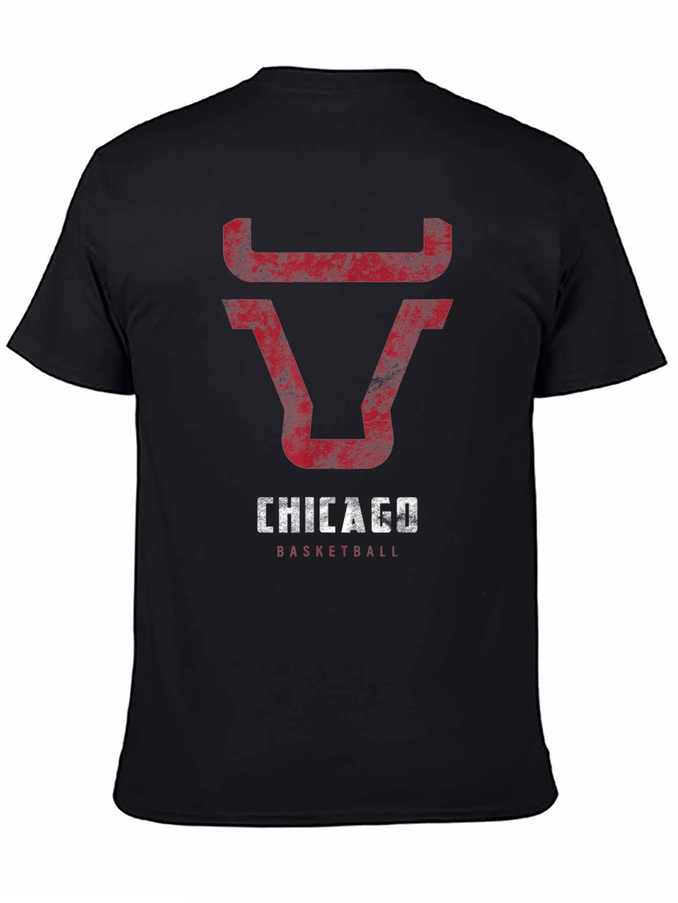 Chicago Basketball Bull T-Shirt - Black