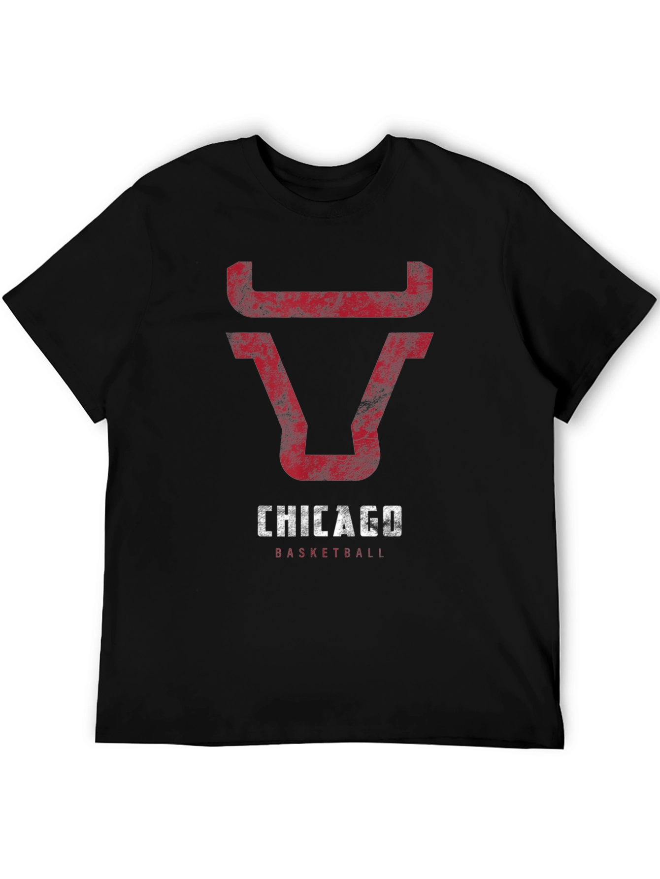 Chicago Basketball Bull T-Shirt - Black