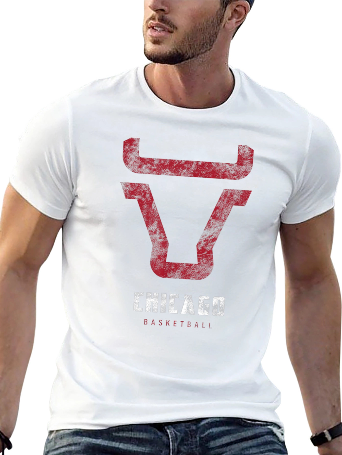 Chicago Basketball Bull T-Shirt - Black