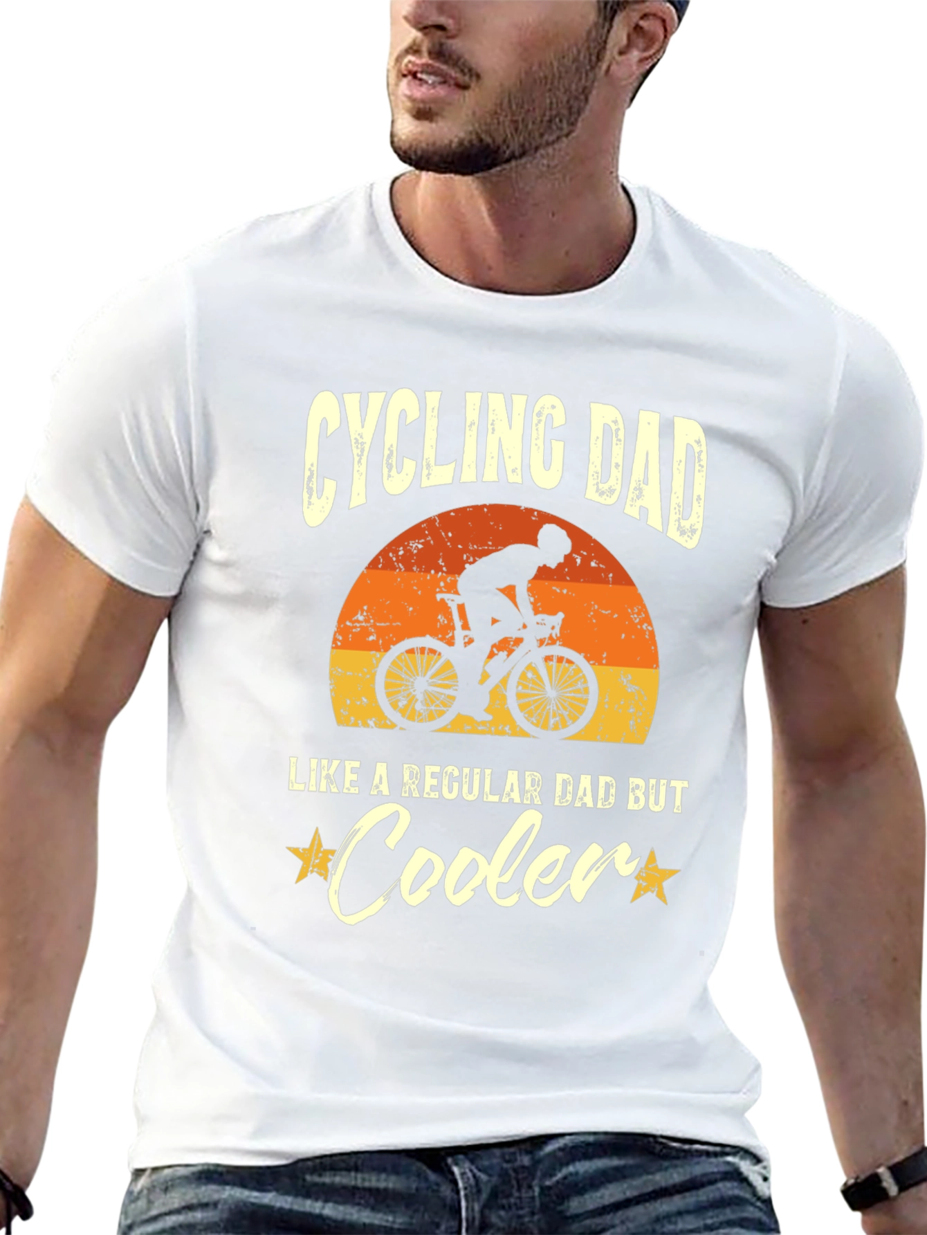 Cycling Dad T-Shirt - Like a Regular Dad But Cooler
