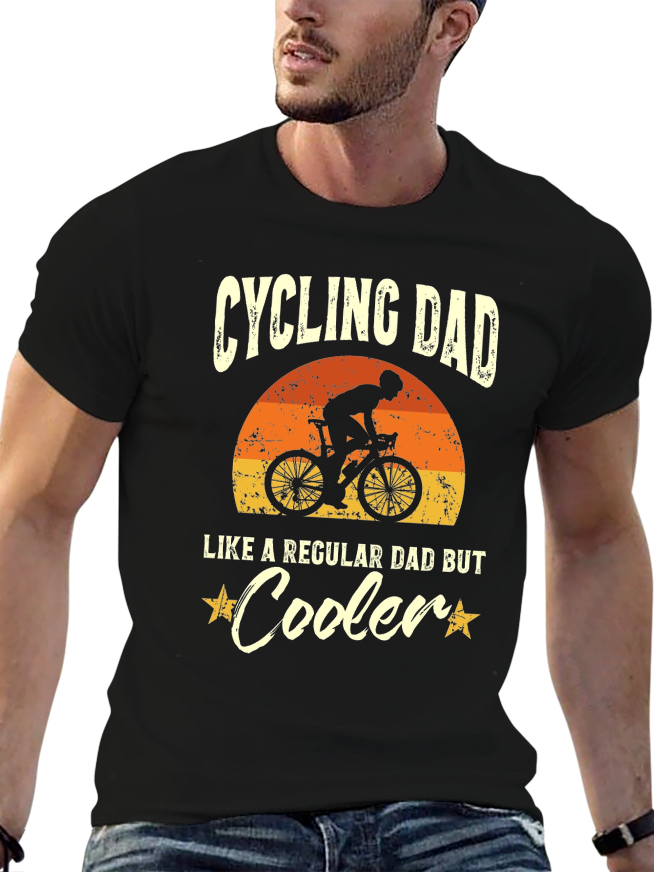 Cycling Dad T-Shirt - Like a Regular Dad But Cooler