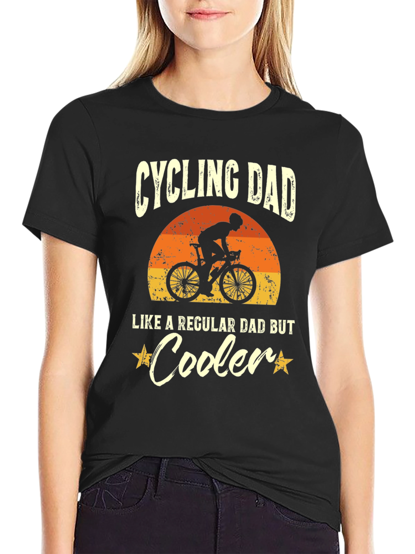 Cycling Dad T-Shirt - Like a Regular Dad But Cooler