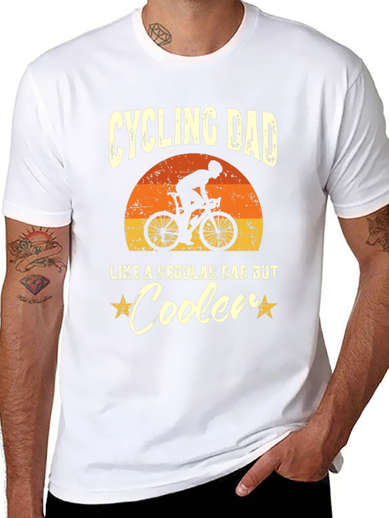 Cycling Dad T-Shirt - Like a Regular Dad But Cooler